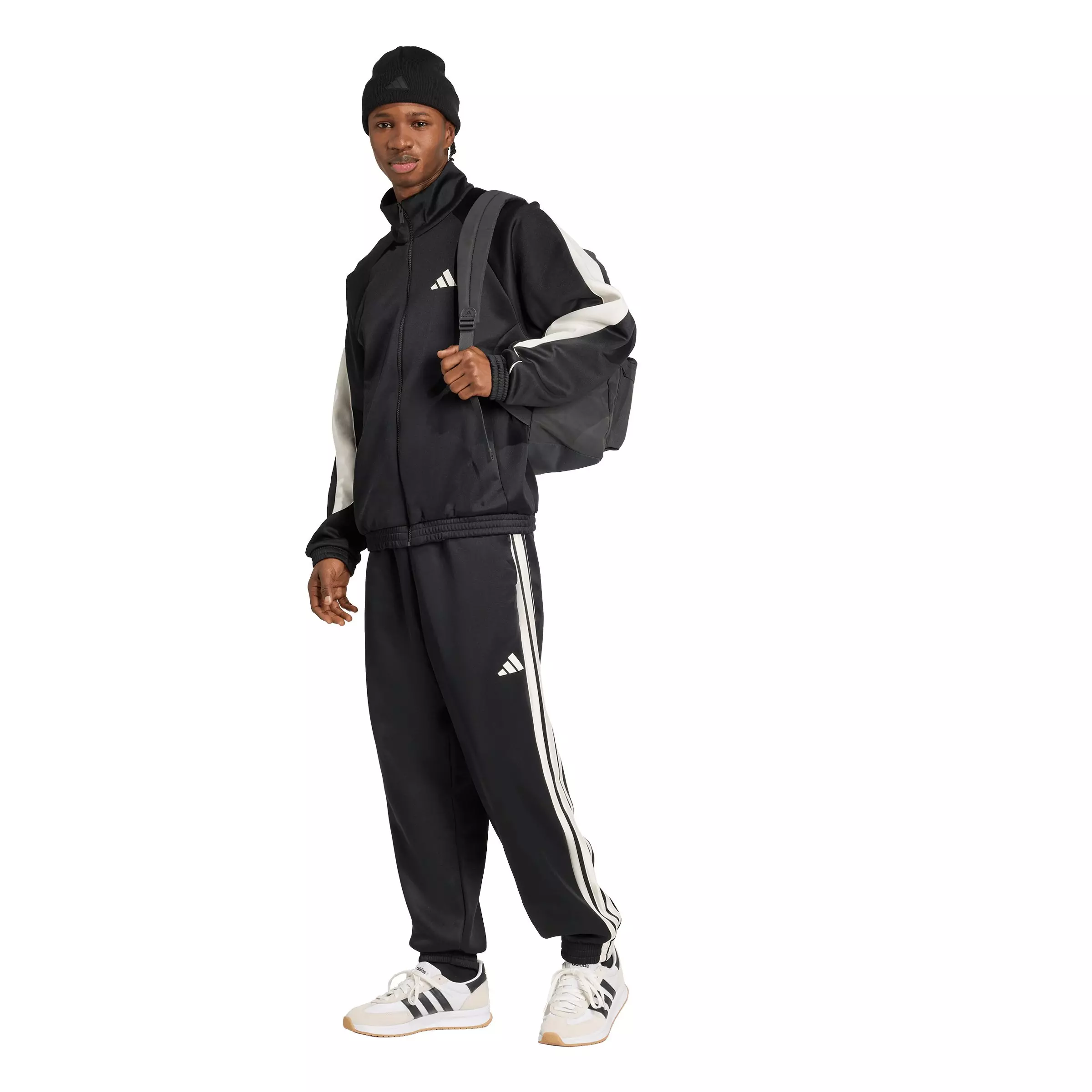 adidas Men's Stadium Track Pants - Black - BLACK