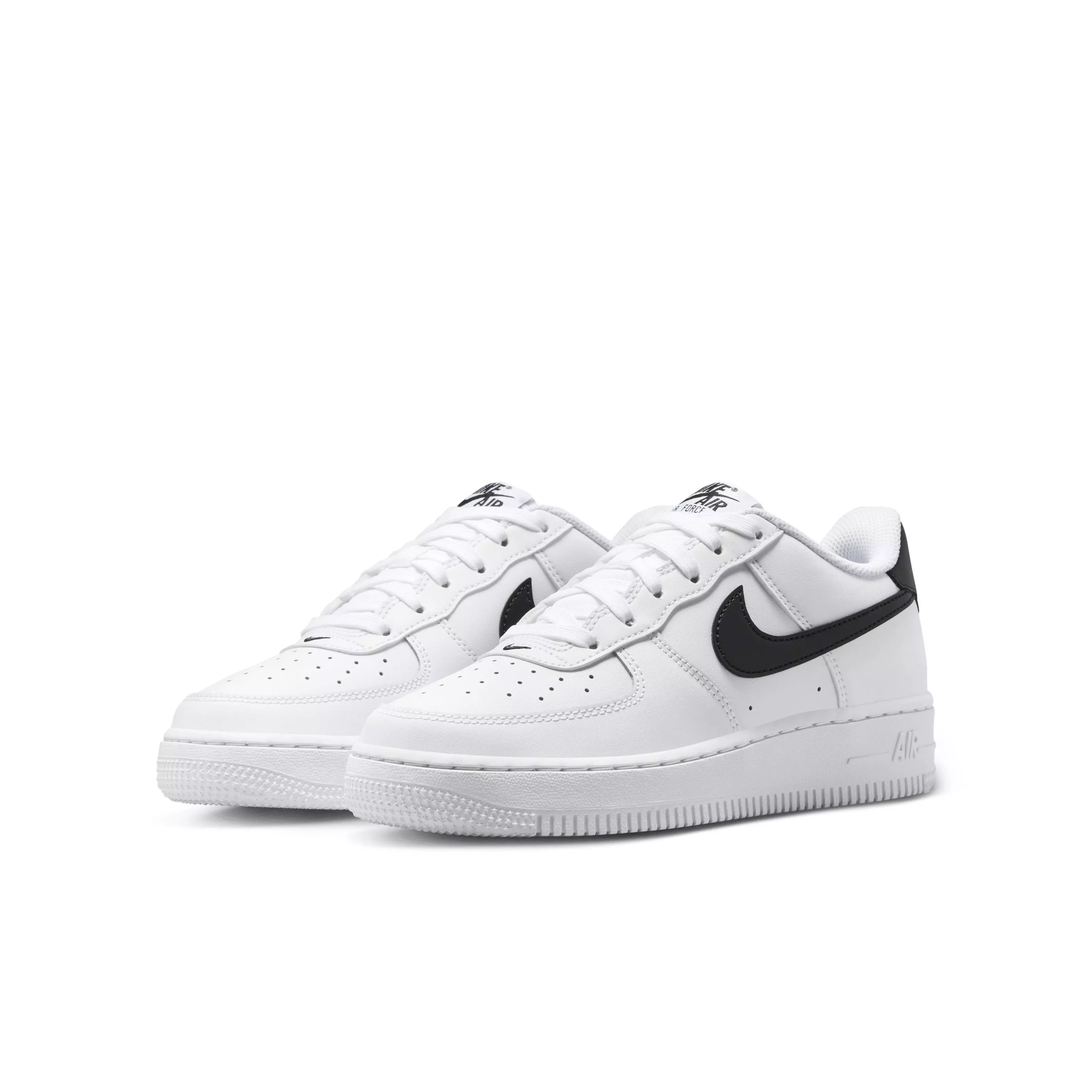Nike Air Force 1 "White/Black" Grade School Boys' Shoe - WHITE/BLACK