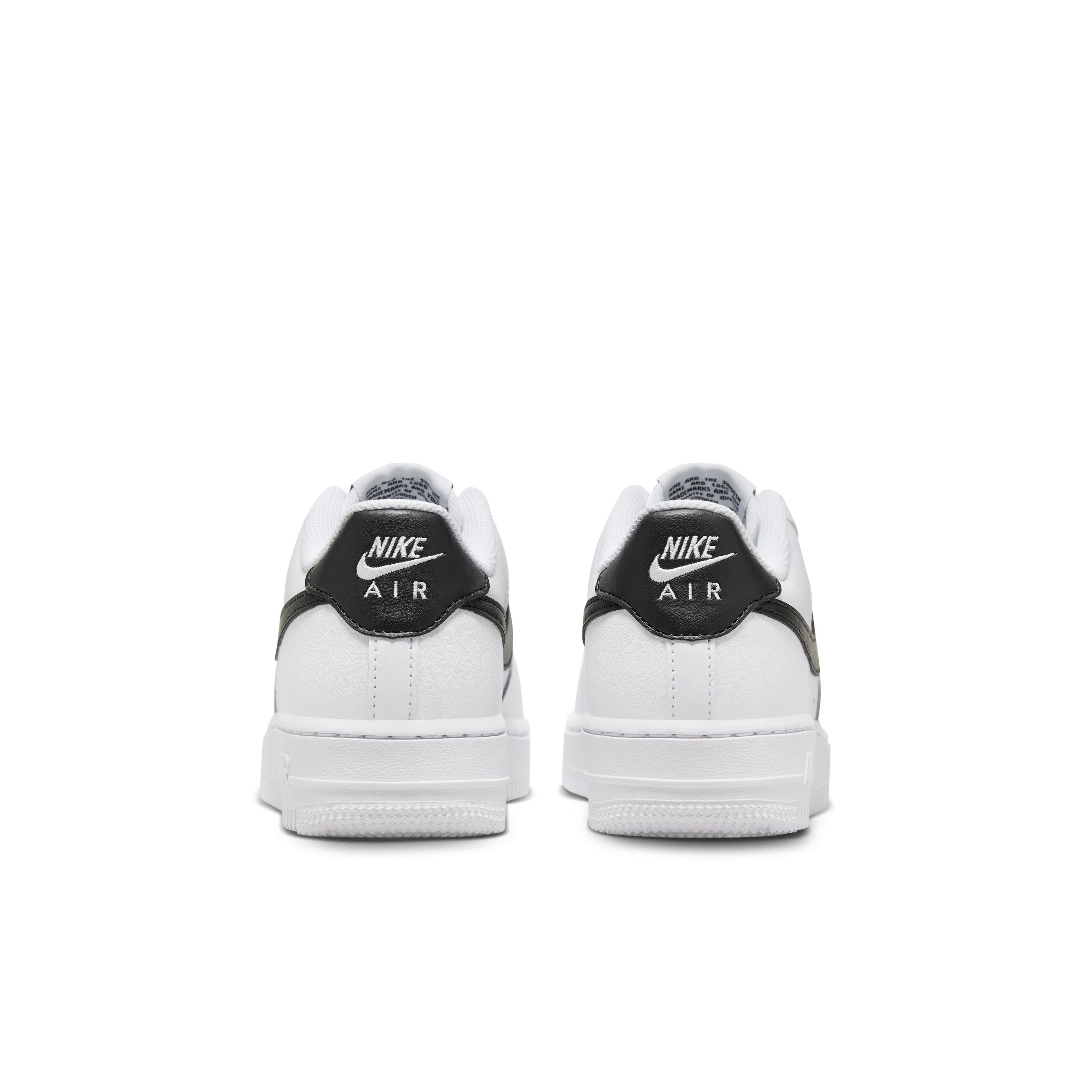 Nike Air Force 1 Low "White/Black" Grade School Boys' Shoe - WHITE/BLACK Thumbnail View 5