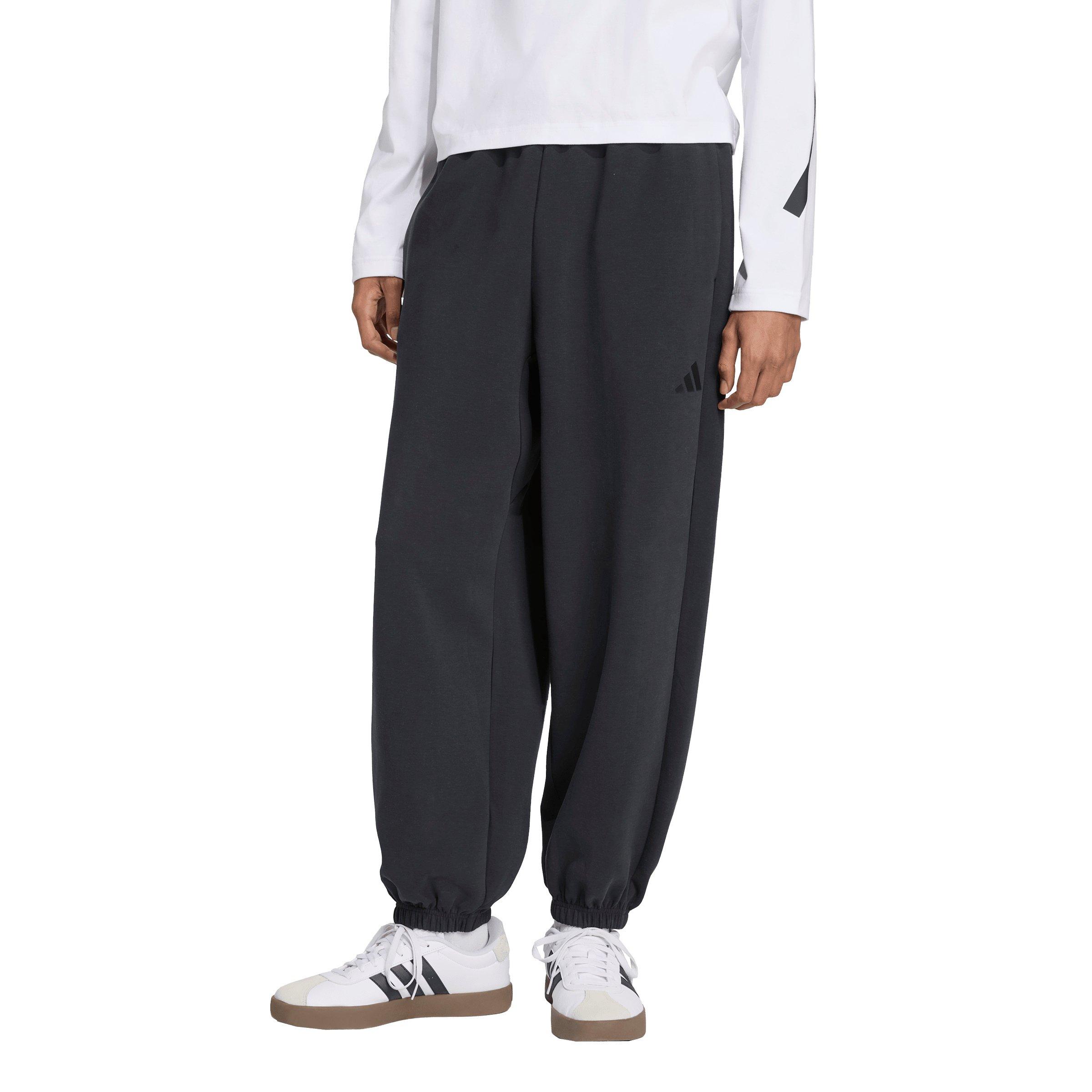 adidas Men's Soft Lux Tracksuit Bottoms -Black - BLACK Thumbnail View 1