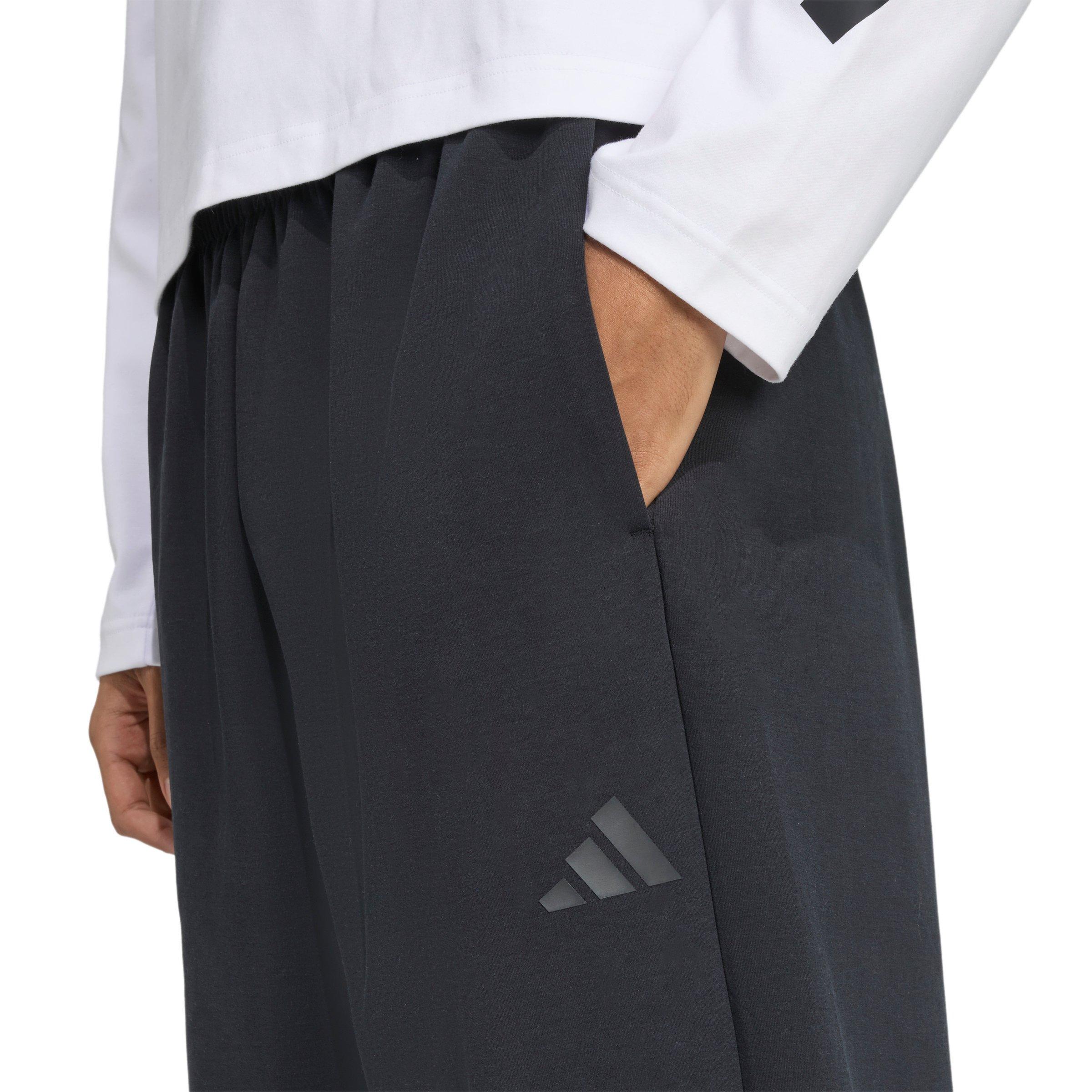 adidas Men's Soft Lux Tracksuit Bottoms -Black - BLACK Thumbnail View 3
