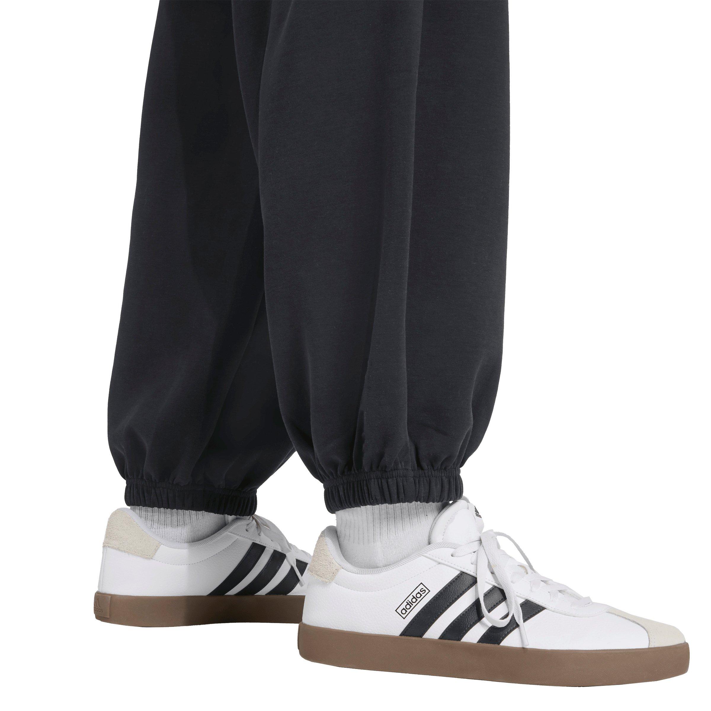 adidas Men's Soft Lux Tracksuit Bottoms -Black - BLACK Thumbnail View 4