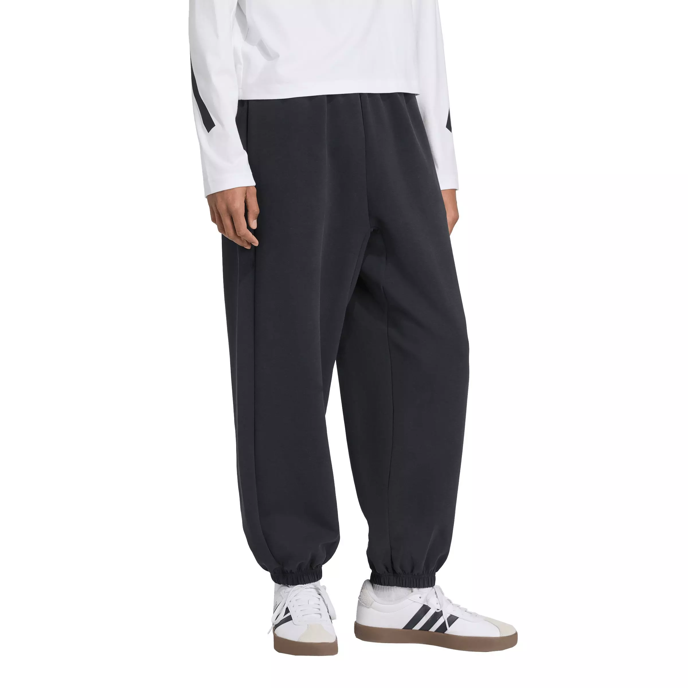 adidas Men's Soft Lux Tracksuit Bottoms - Black - BLACK