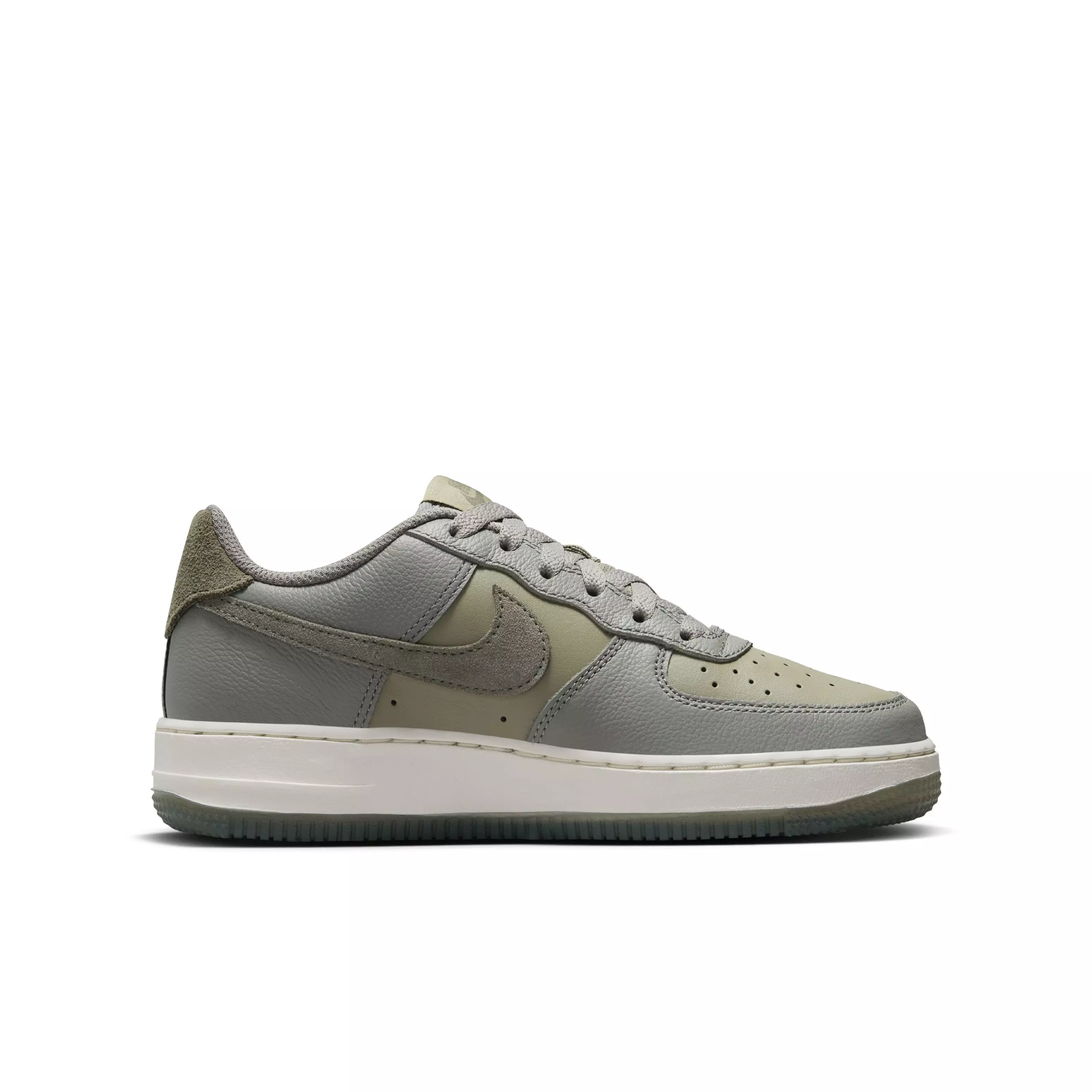 Nike Air Force 1 LV8 "Dark Stucco/Neutral Olive/Phantom/Medium Olive" Grade School Boys' Shoe - DK STUCCO/OLIVE/PHANTOM/MD OLIVE