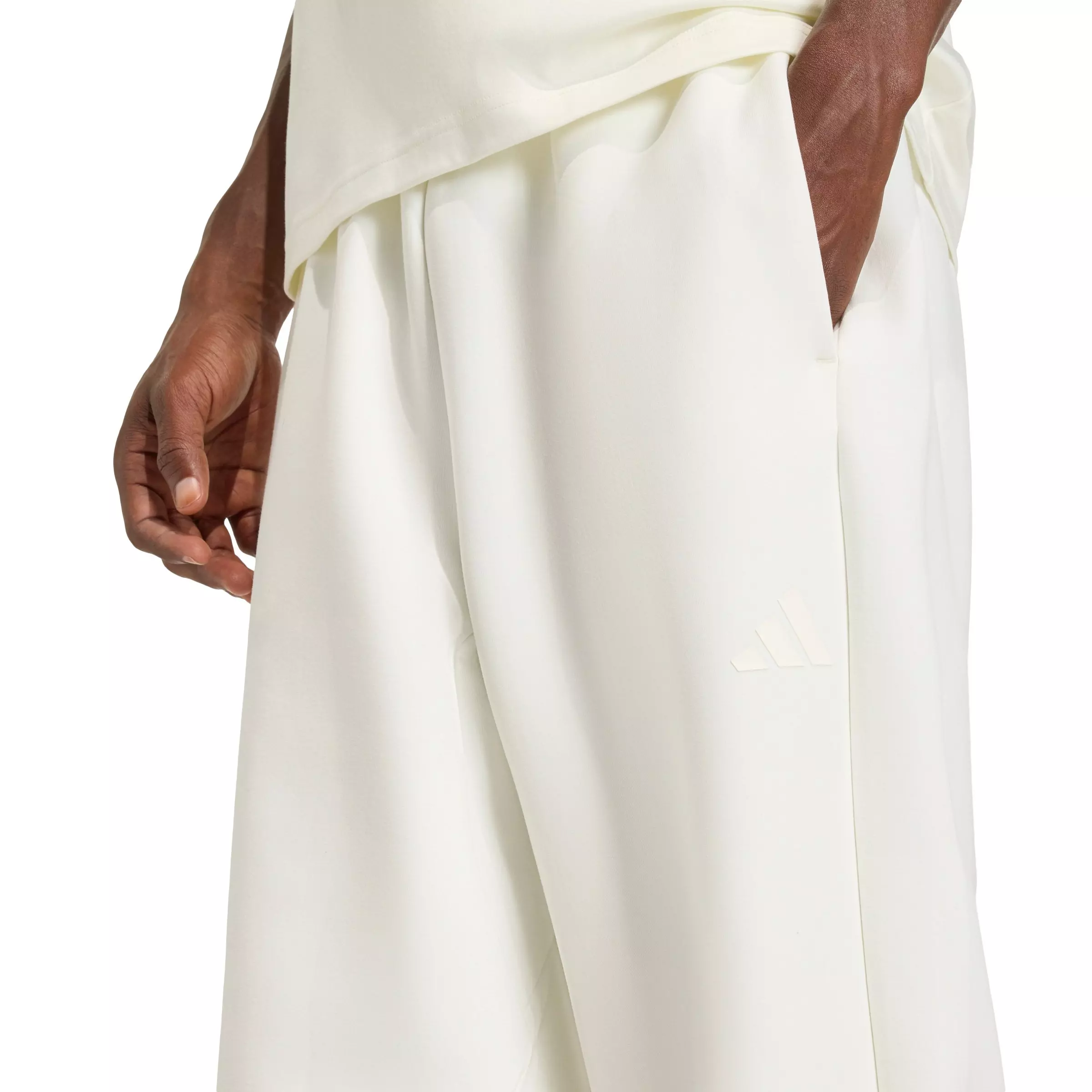 adidas Men's Soft Lux Pants - Off White - OFF-WHITE