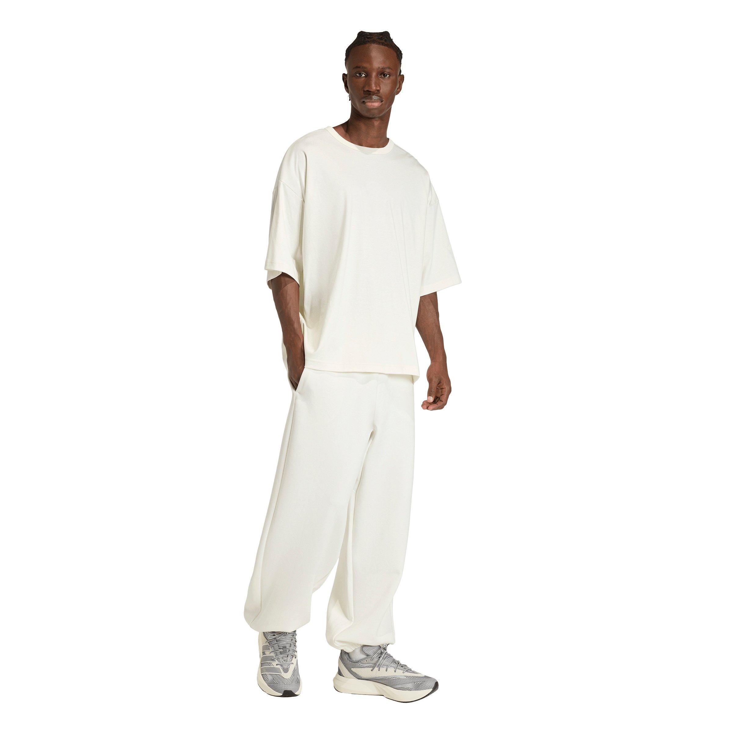 adidas Men's Soft Lux Pants -Off White - OFF-WHITE Thumbnail View 5