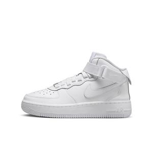 Nike Air Force 1 Mid EasyOn "White/White/White" Grade School Boys' Shoe