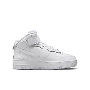 Nike Air Force 1 Mid EasyOn "White/White/White" Grade School Boys' Shoe