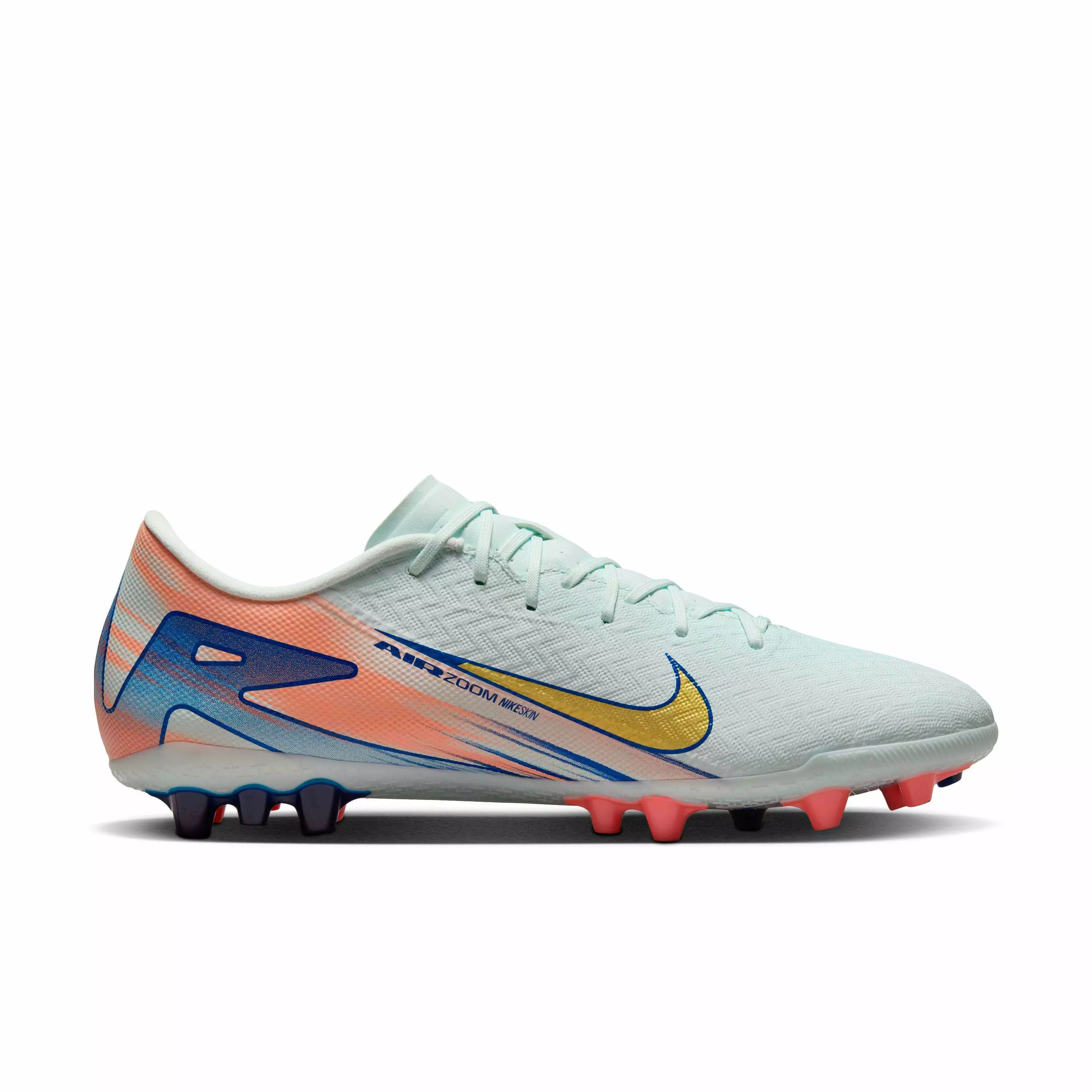 Nike Mercurial Vapor 16 Academy AG "Barely Green/Crimson Pulse/Metallic Gold Coin" Men's Soccer Cleat - GREEN/CRIMSON/GOLD