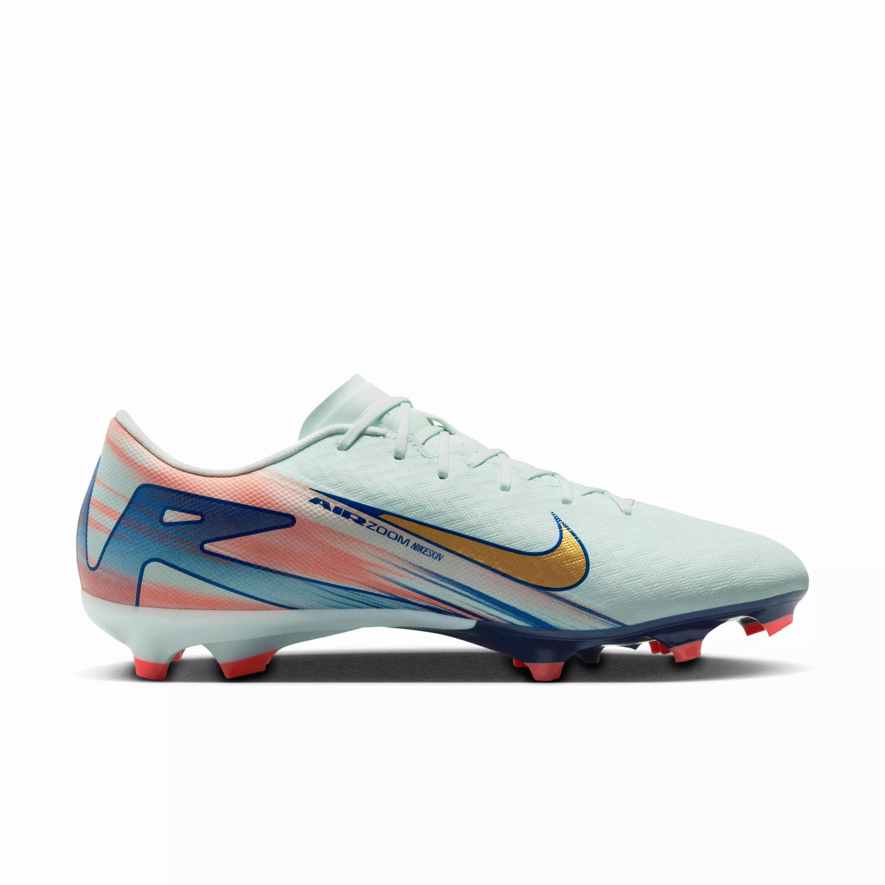 Nike Mercurial Vapor 16 Academy MG "Barely Green/Crimson Pulse/Metallic Gold Coin" Men's Soccer Cleat - GREEN/CRIMSON/GOLD
