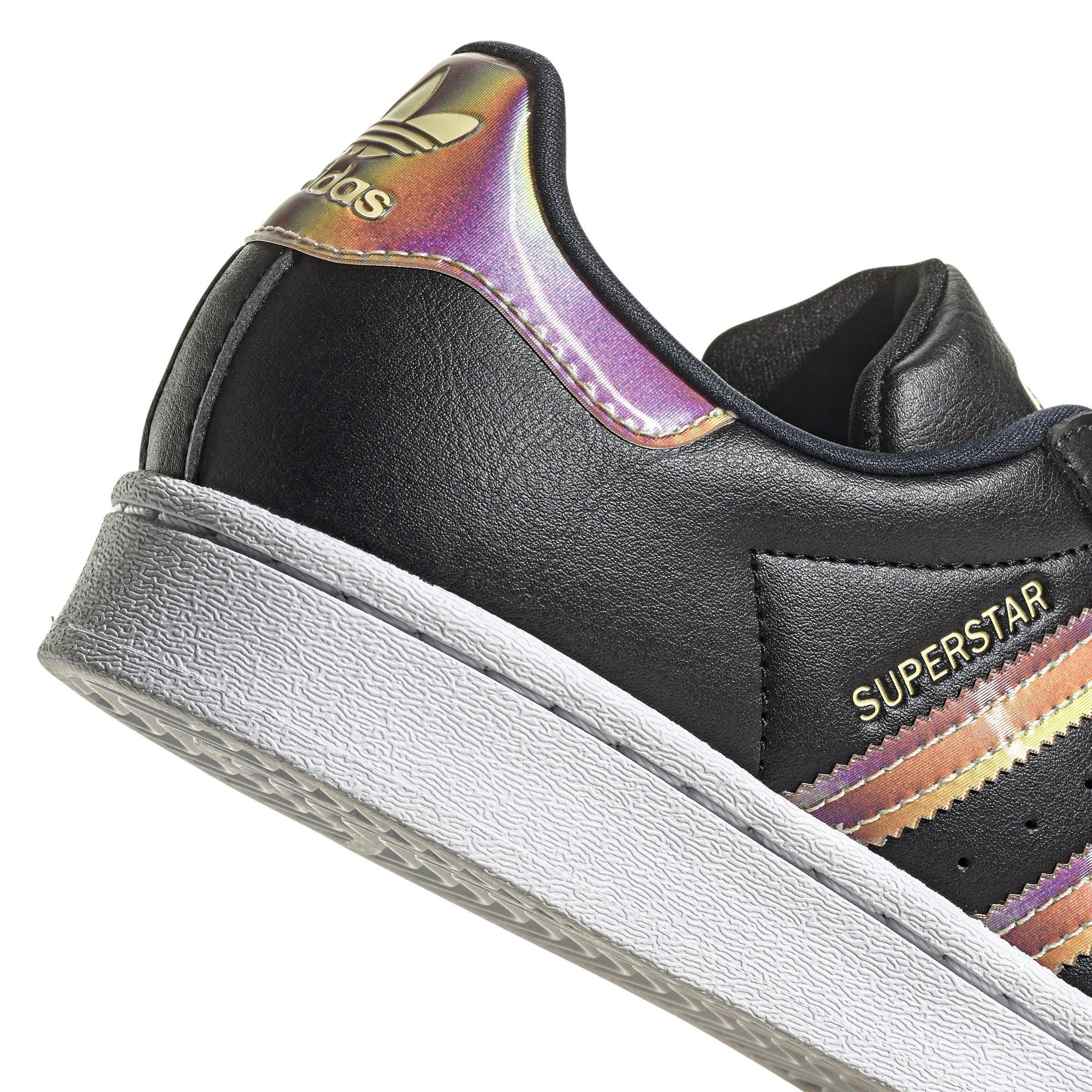 Adidas superstar clearance black iridescent junior