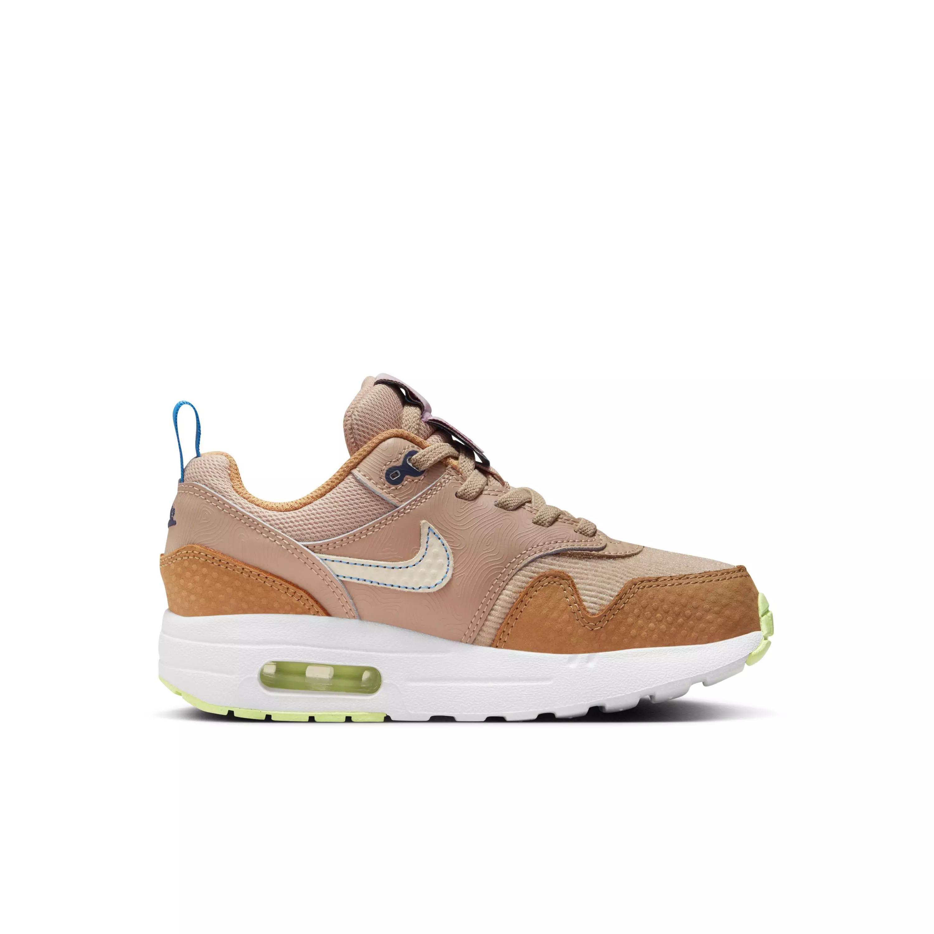 Nike Air Max 1 SE EasyOn "Hemp/Flax/Coconut Milk" Preschool Boys' Shoe - HEMP/FLAX/MILK