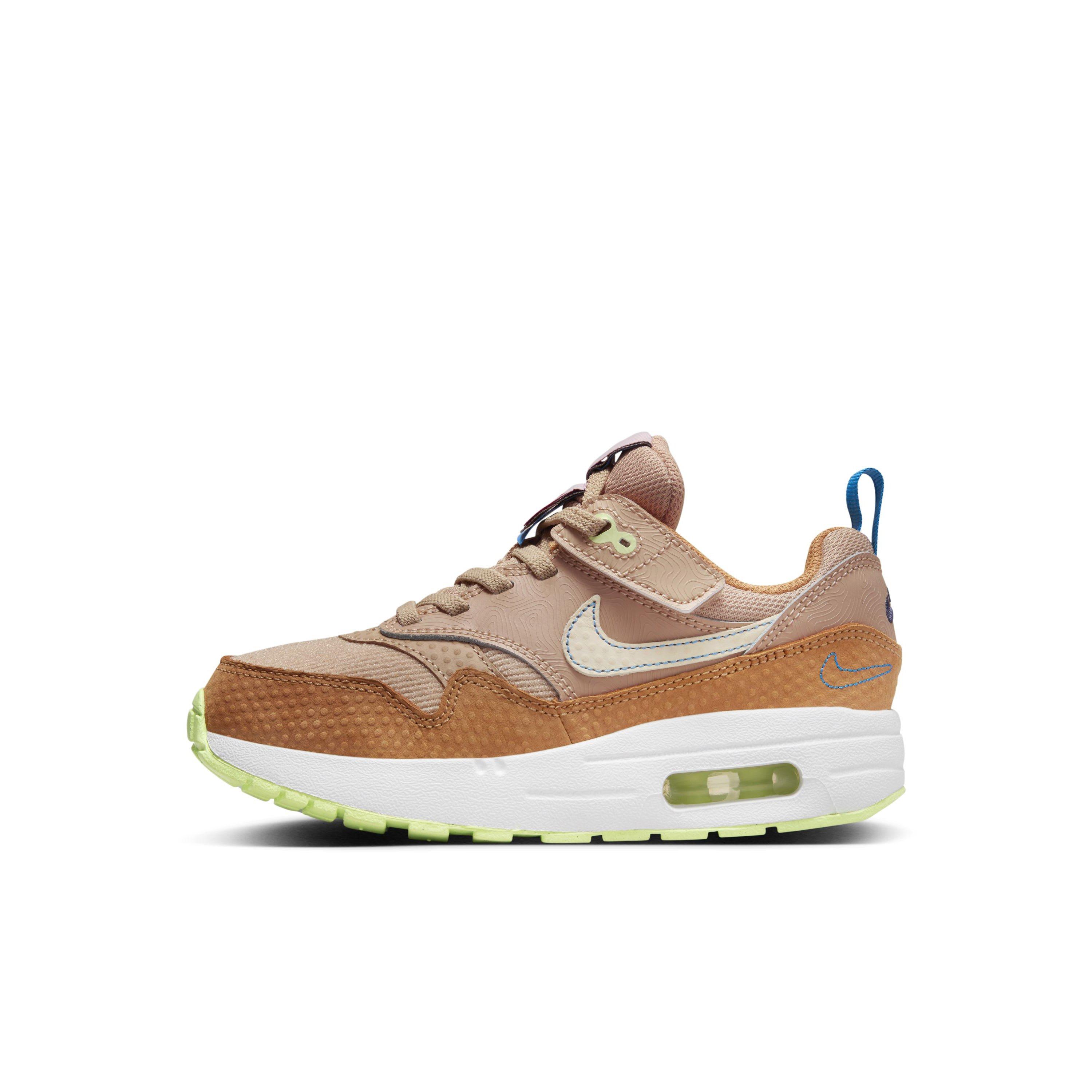 Nike Air Max 1 SE EasyOn Hemp Flax Coconut Milk Preschool Boys Shoe Hibbett