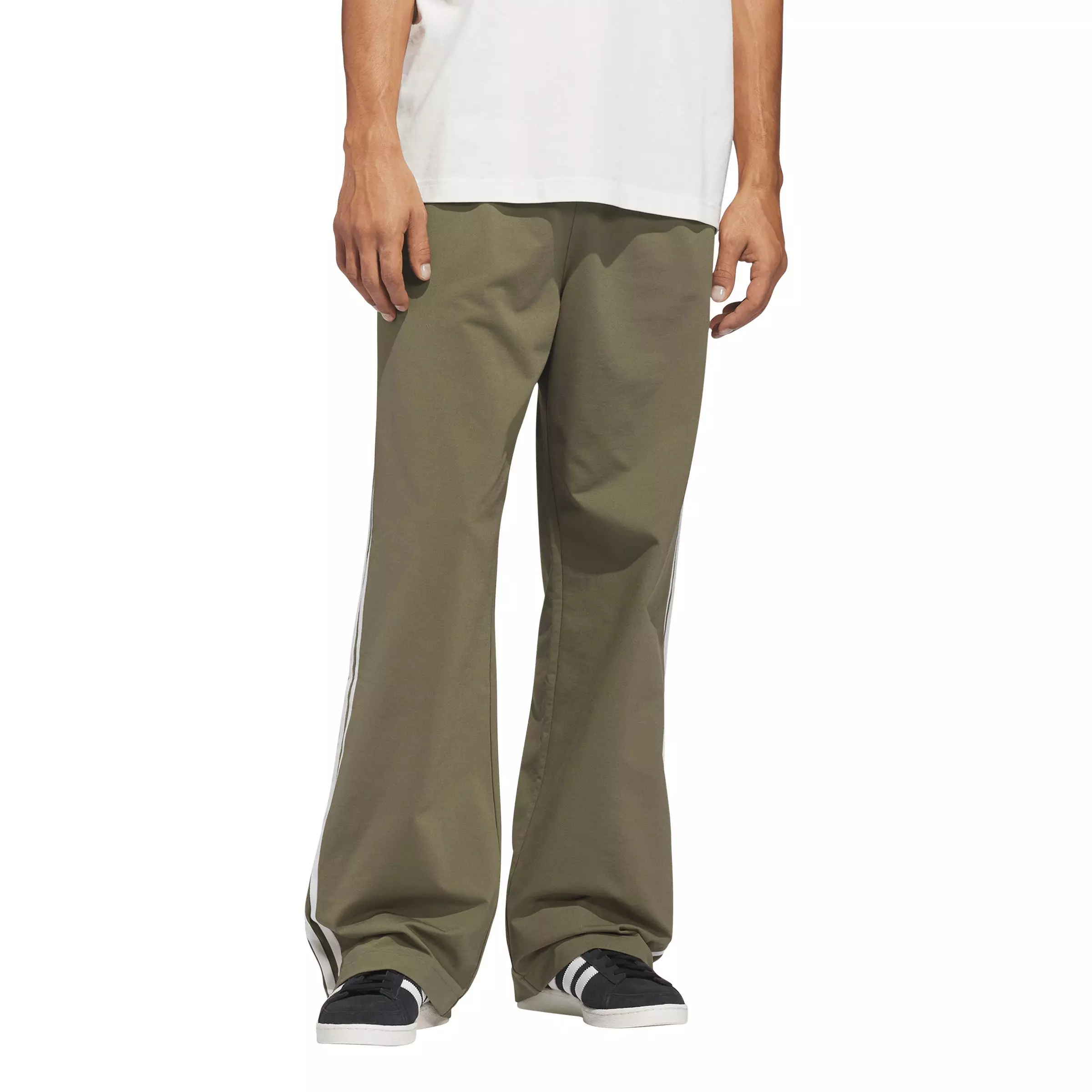 adidas Originals Adult Basketball Snap Pant -Olive - OLIVE