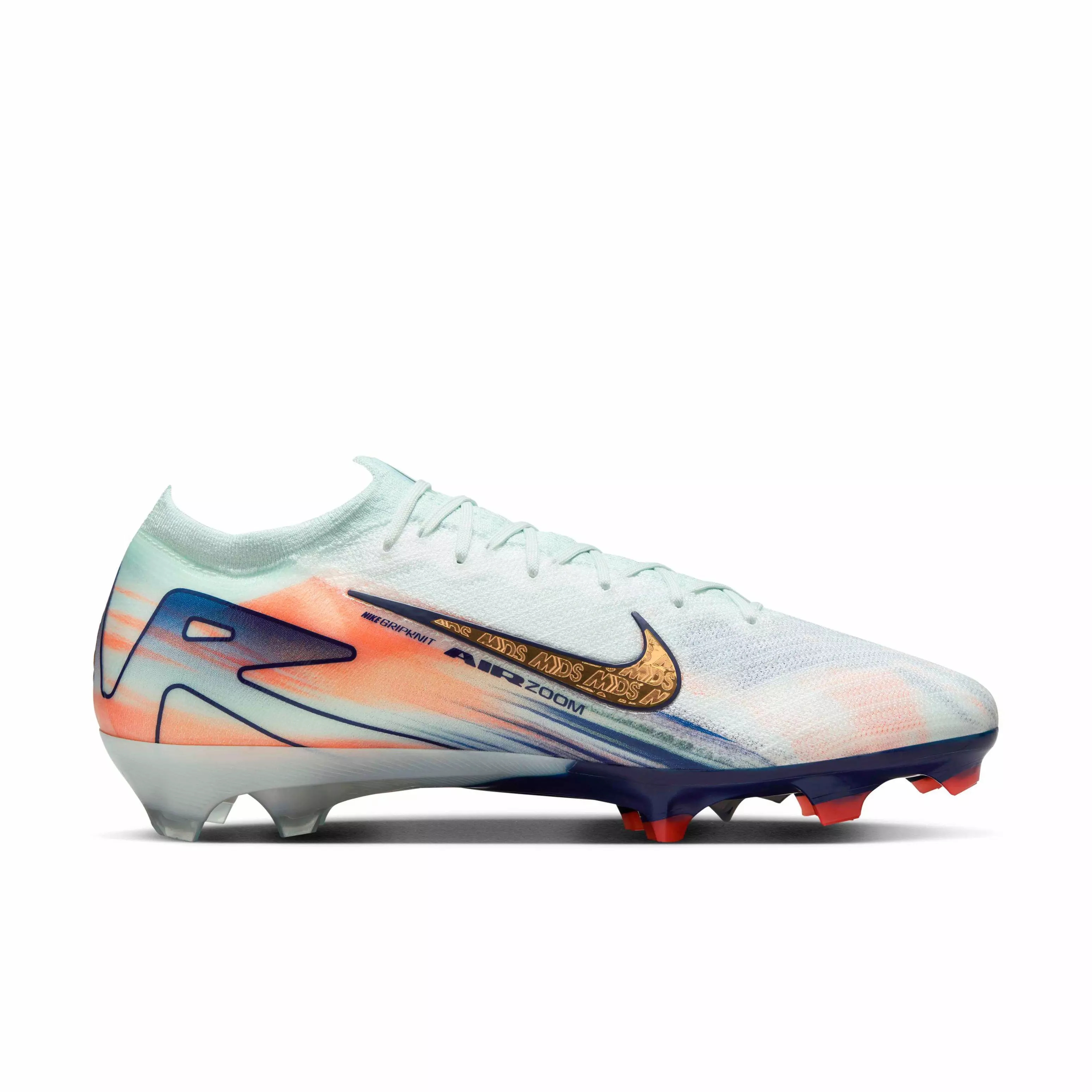 Nike Mercurial Vapor 16 Elite FG "Barely Green/Crimson Pulse/Metallic Gold Coin" Men's Soccer Cleat - GREEN/CRIMSON/GOLD