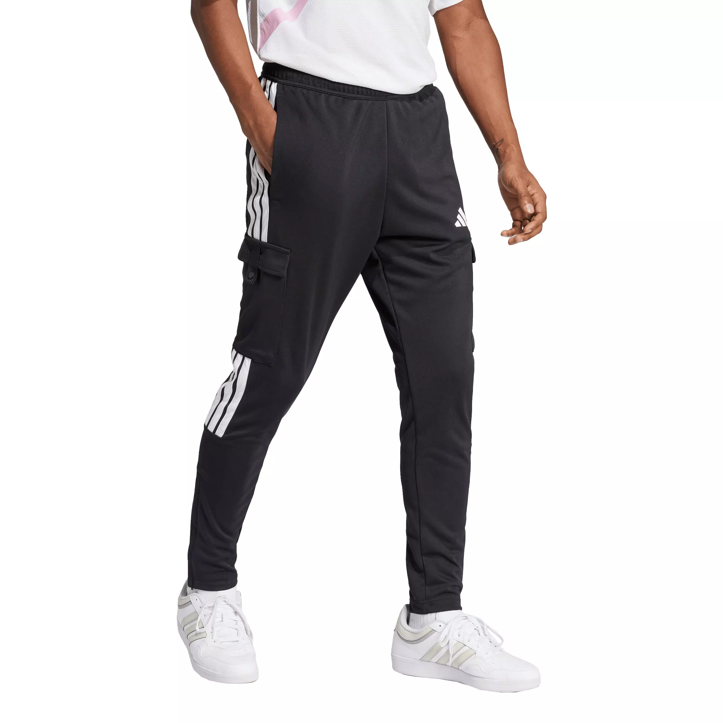adidas Men's Tiro Cargo Pants - Black/White - BLACK/WHITE