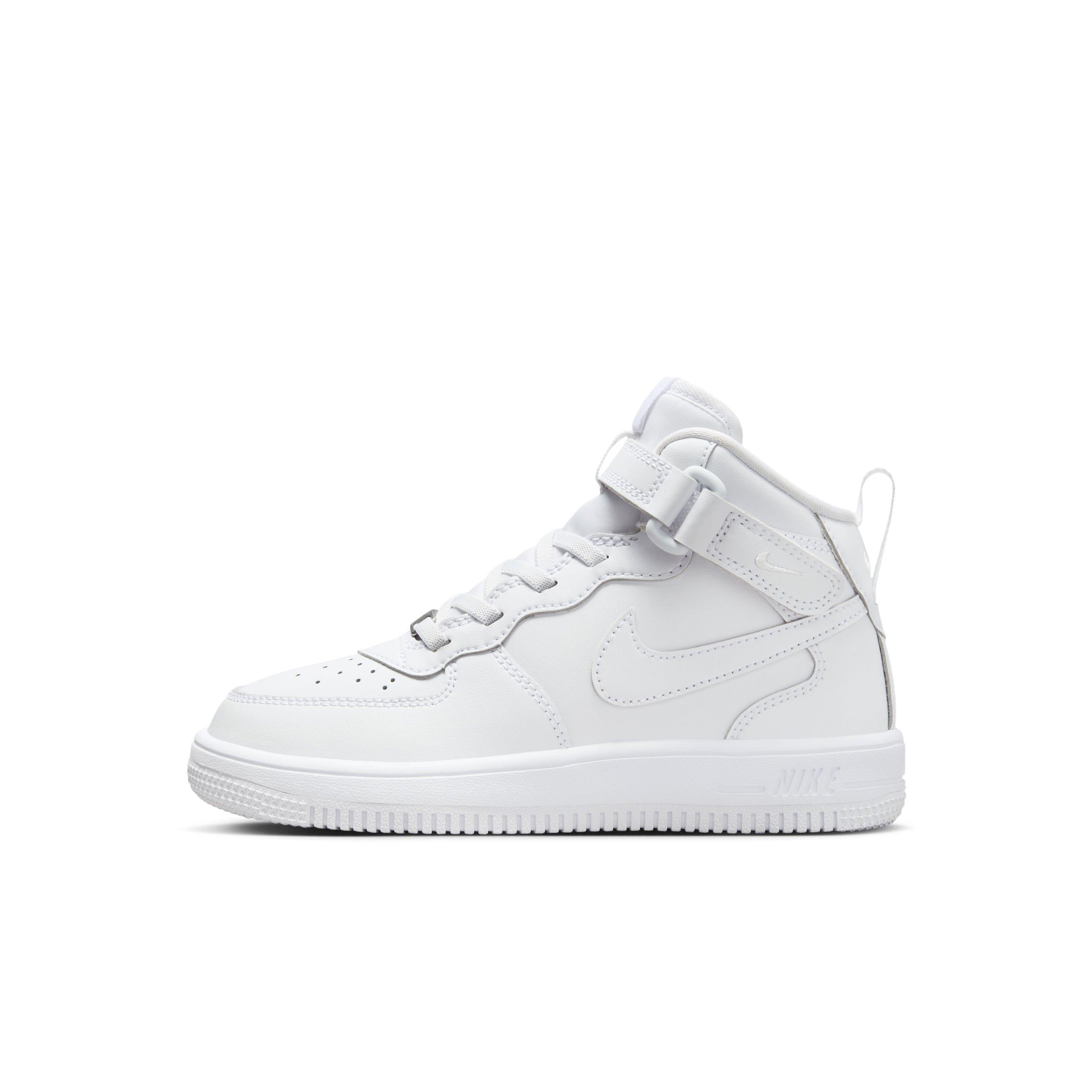 Nike Force 1 Mid EasyOn Preschool Kids' "White" Shoe