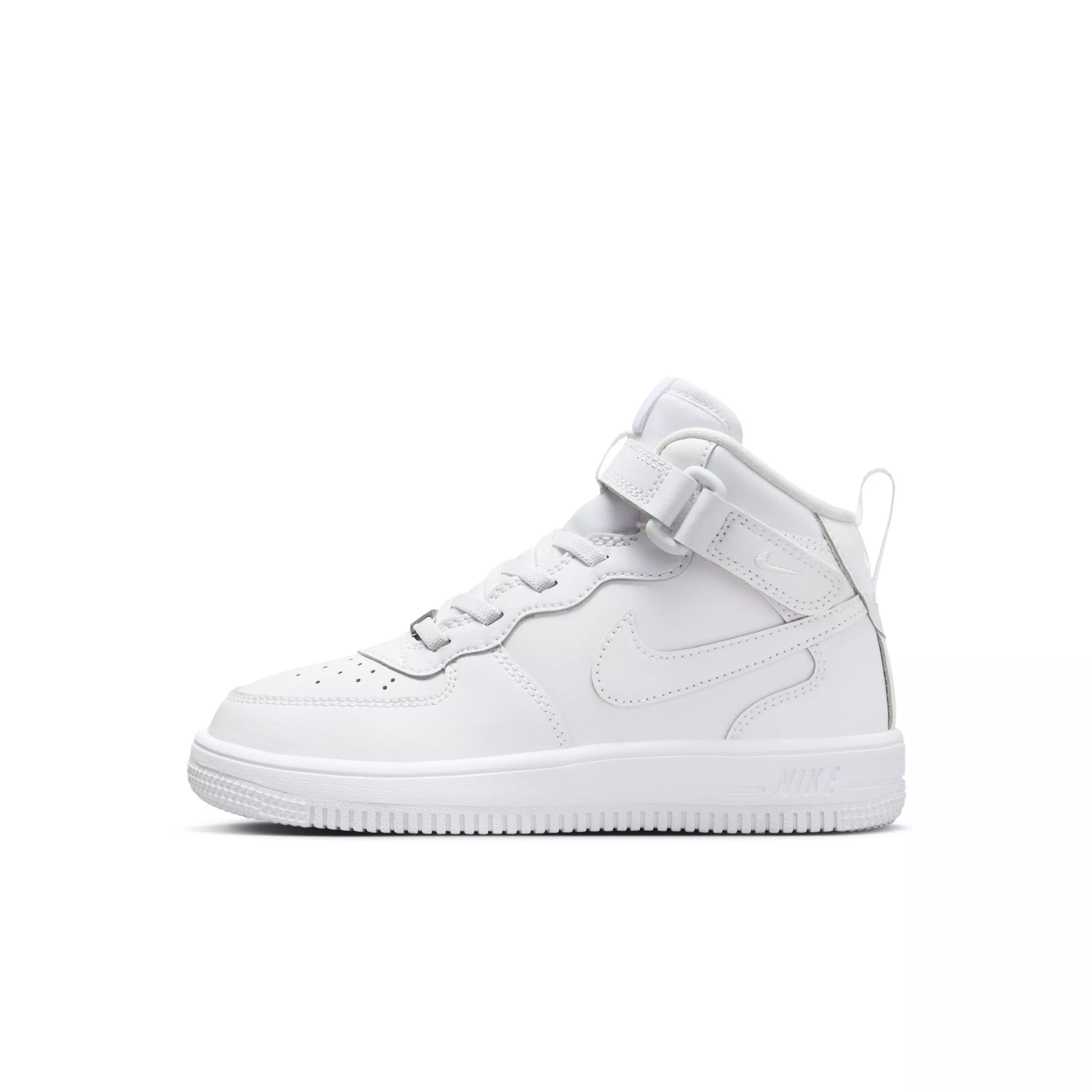 Nike Force 1 Mid EasyOn "White" Preschool Kids' Shoe - WHITE