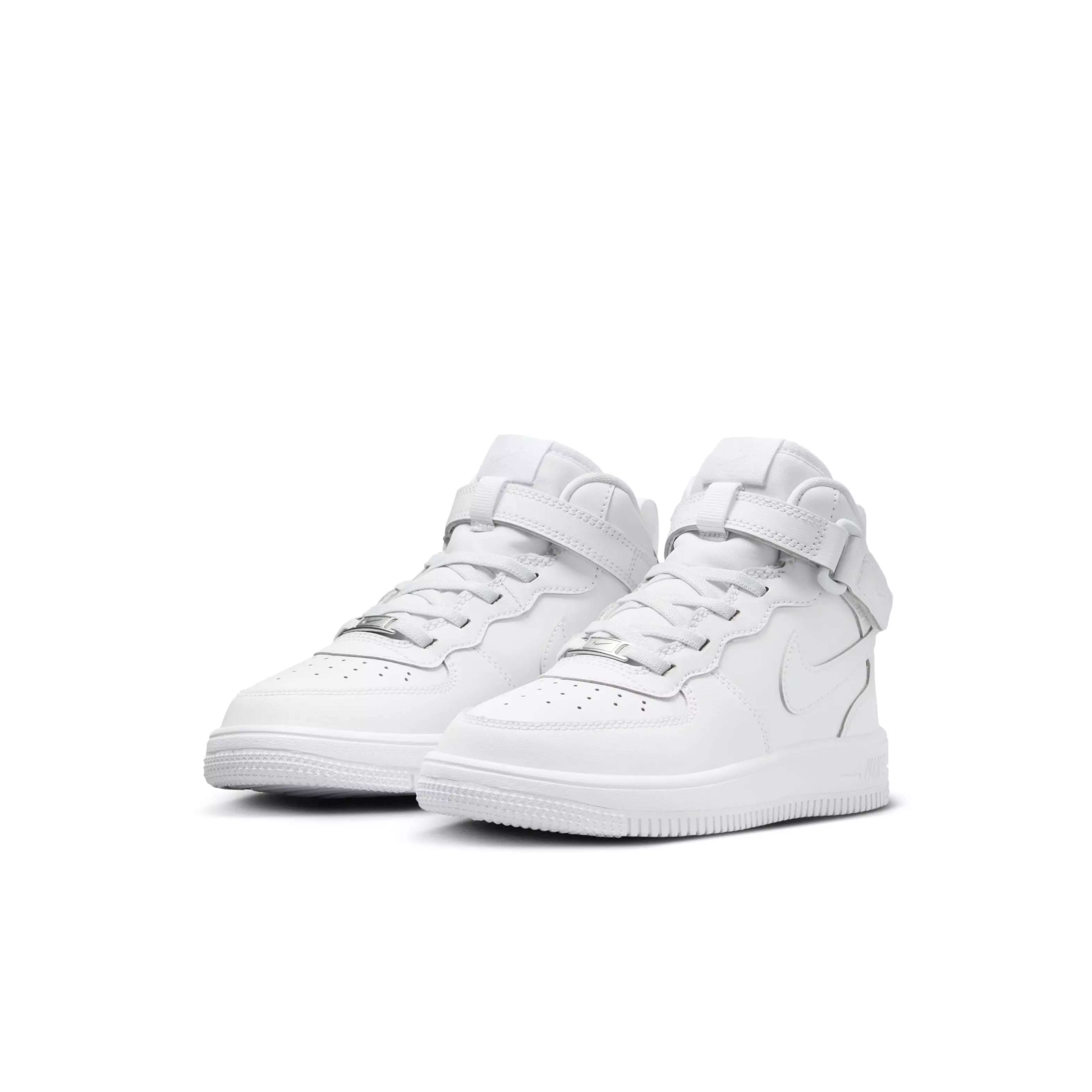 Nike Force 1 Mid EasyOn "White" Preschool Kids' Shoe - WHITE