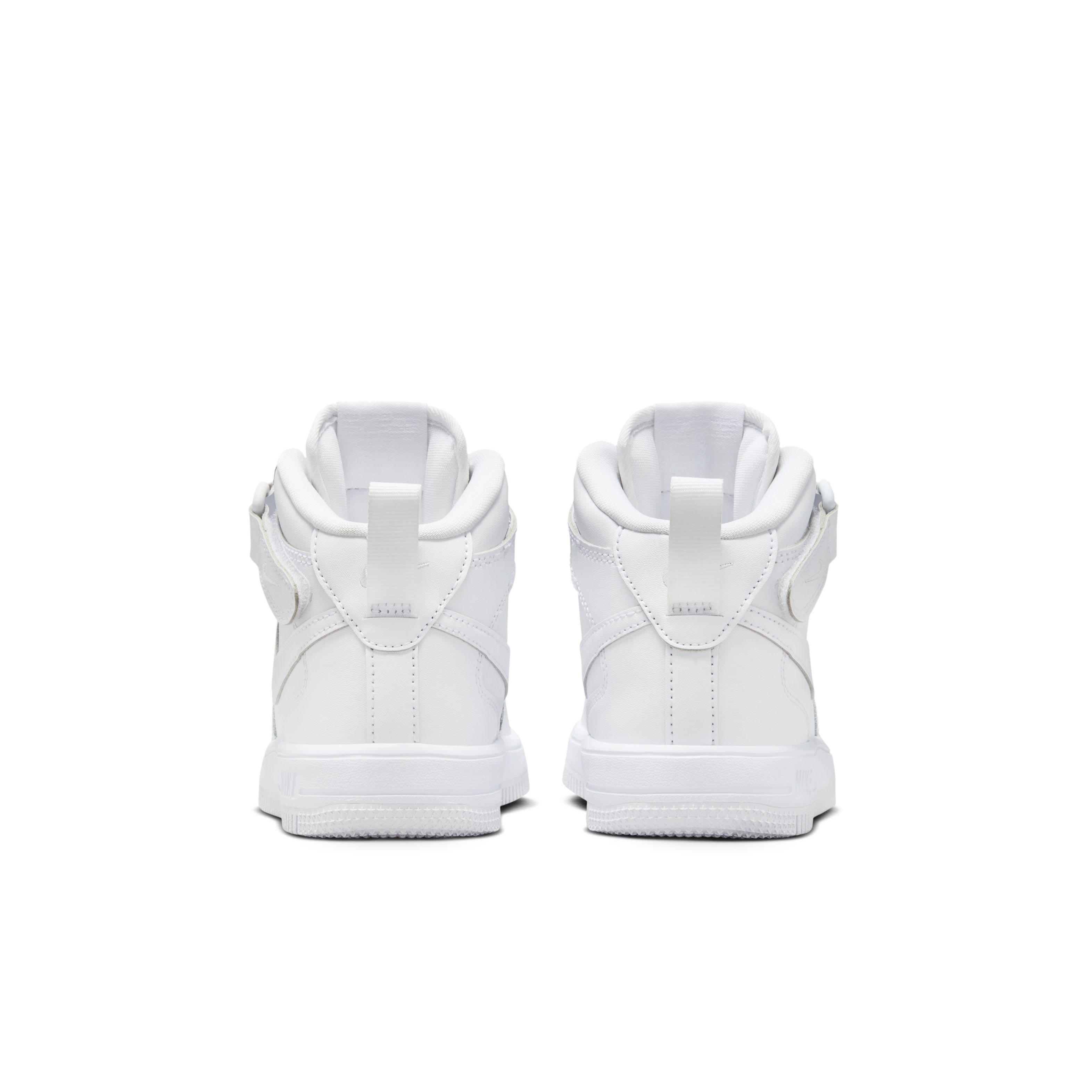 Nike Force 1 Mid EasyOn Preschool Kids' "White" Shoe