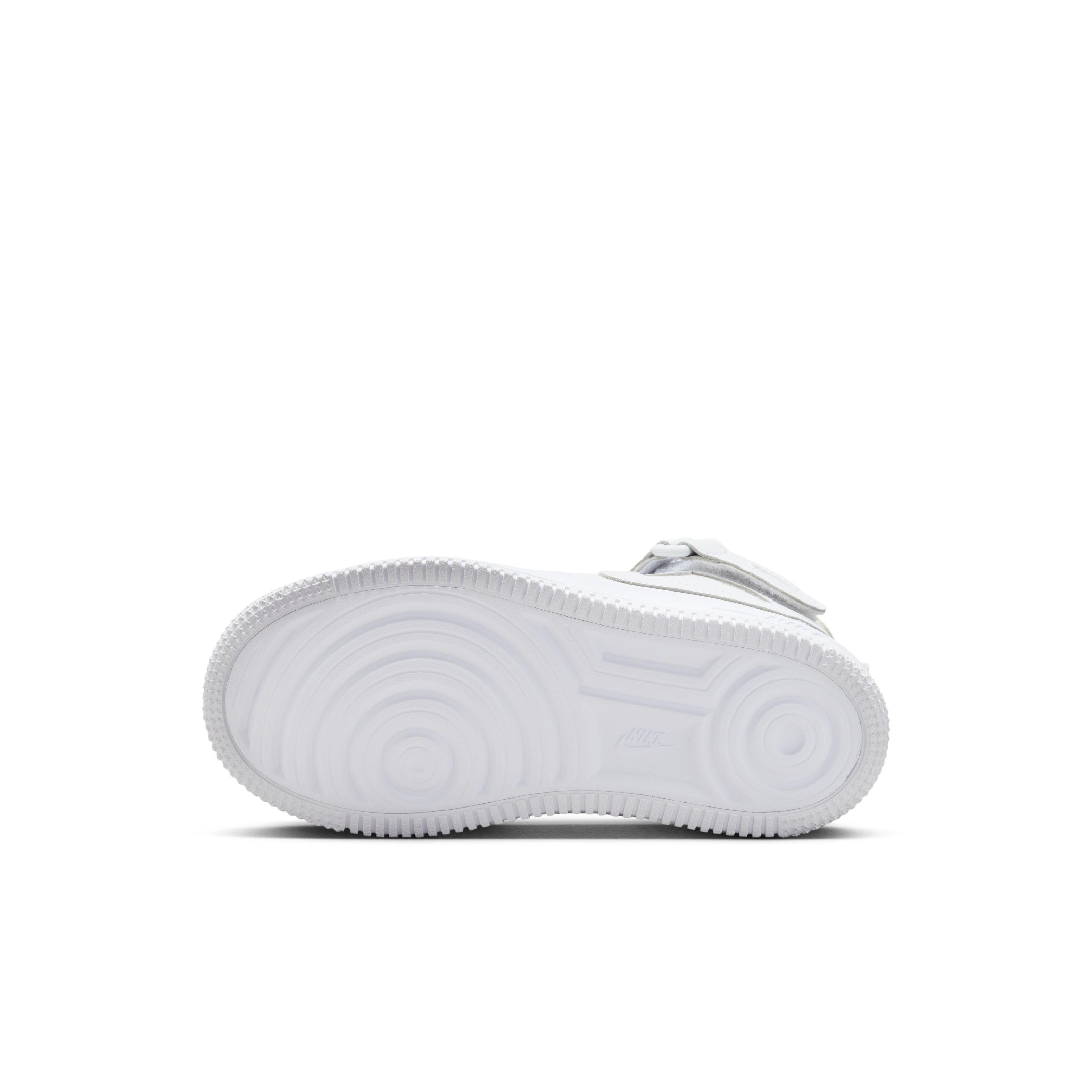 Nike Force 1 Mid EasyOn Preschool Kids' "White" Shoe