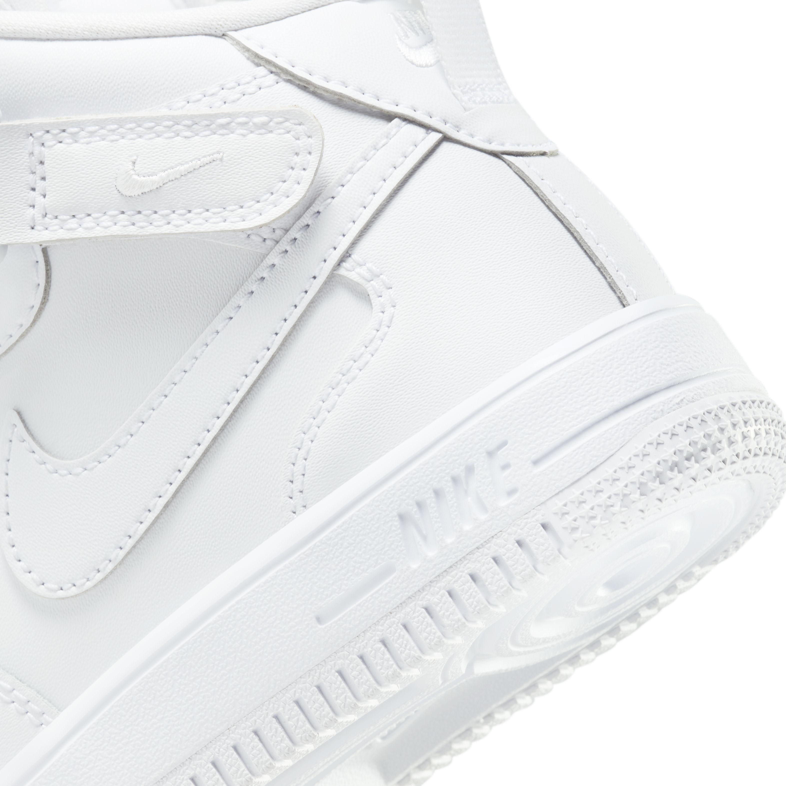 Nike Force 1 Mid EasyOn Preschool Kids' "White" Shoe