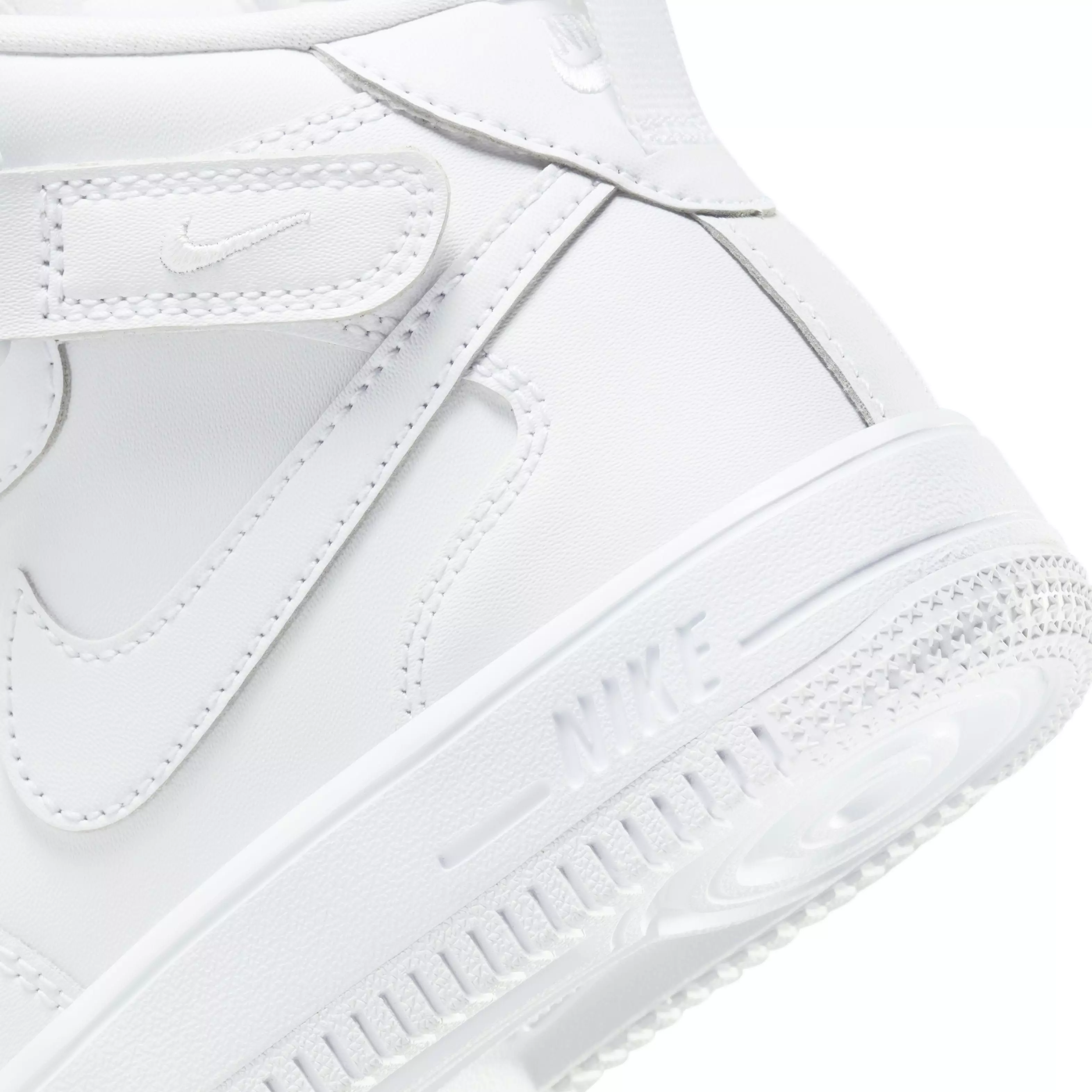 Nike Force 1 Mid EasyOn "White" Preschool Kids' Shoe - WHITE
