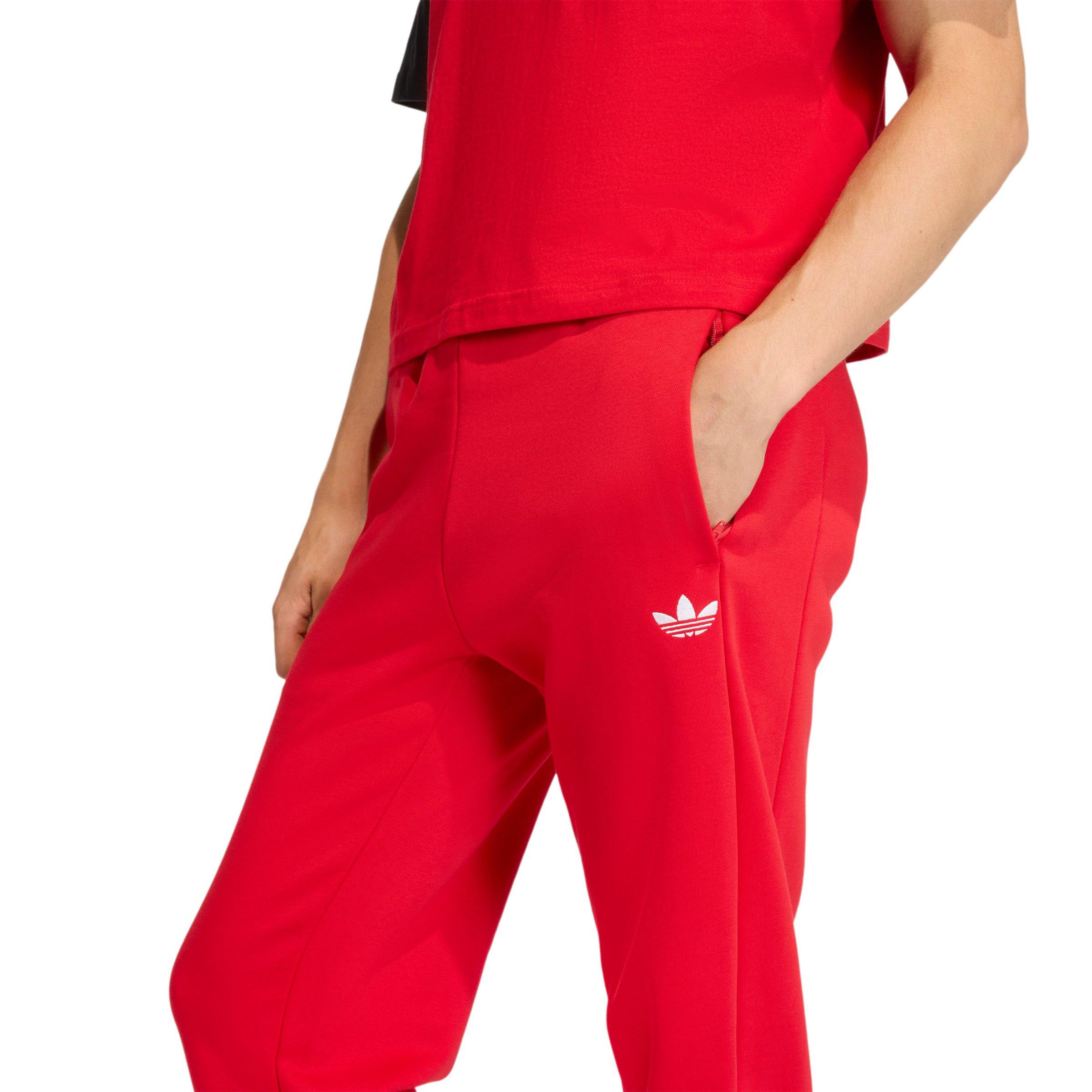 adidas Originals Men's Half Stripes Sweatpants - Red - RED Thumbnail View 3