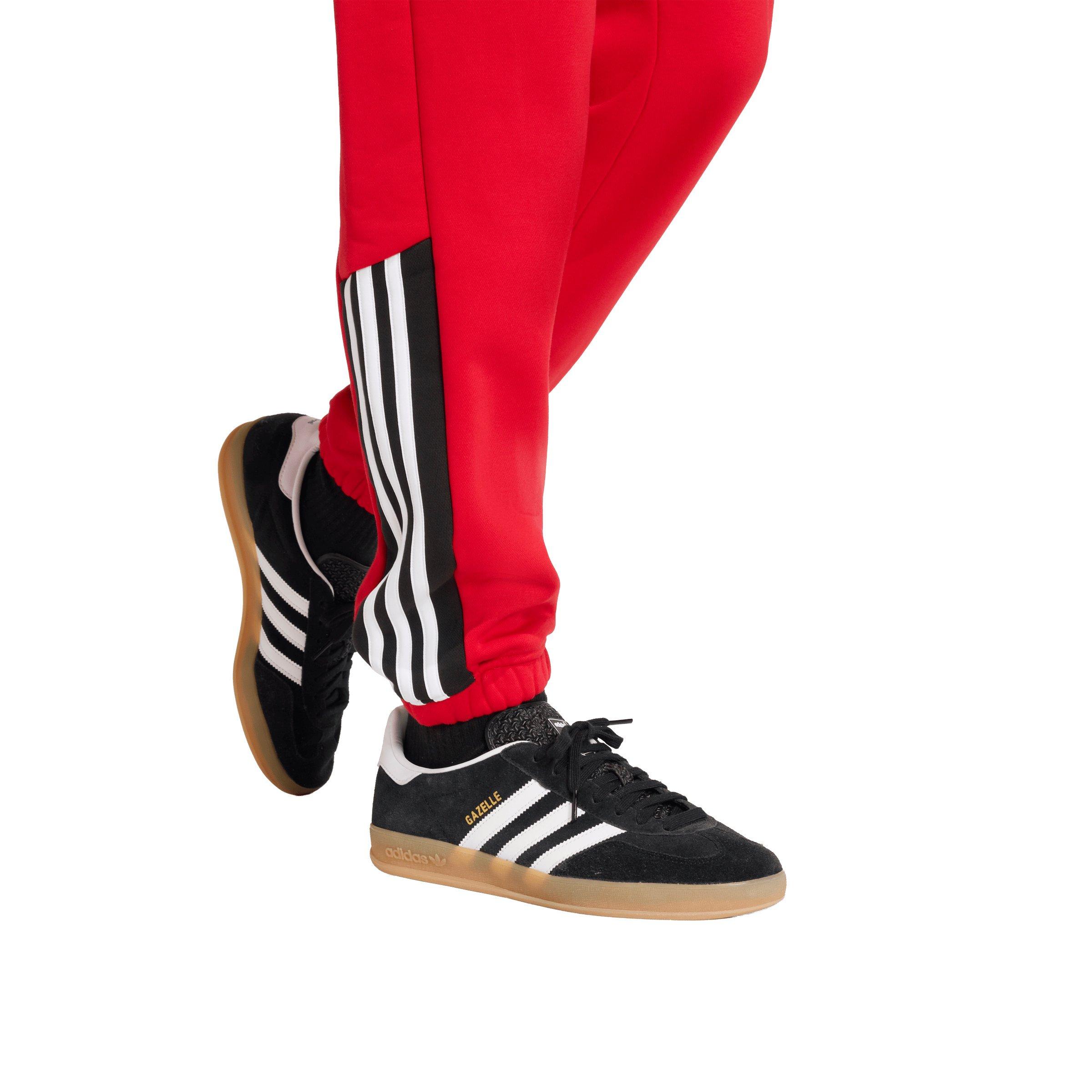 adidas Originals Men's Half Stripes Sweatpants - Red - RED Thumbnail View 4
