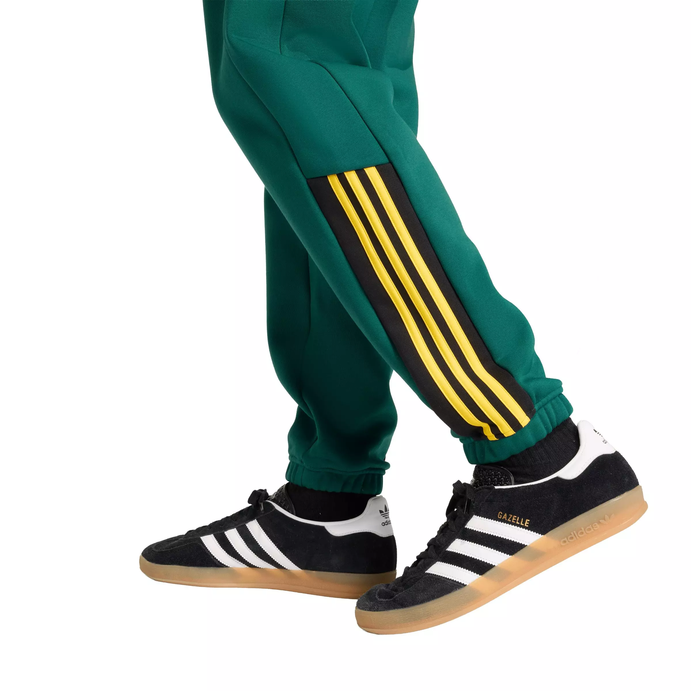 adidas Originals Men's Half Stripes Sweatpants - Green - GREEN