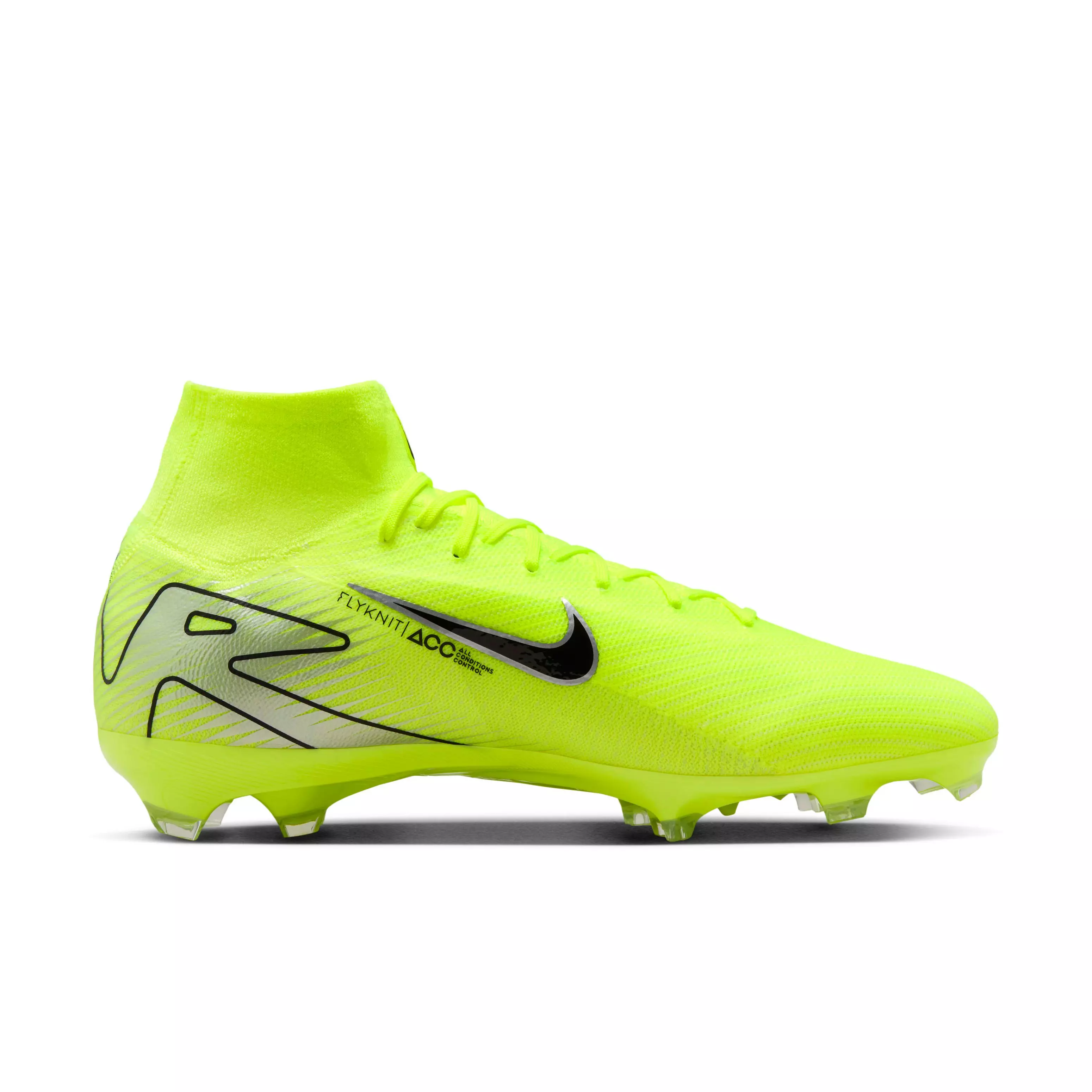 Nike Mercurial Superfly 10 Pro FG "Volt/Black" Men's Soccer Cleat - VOLT/BLACK