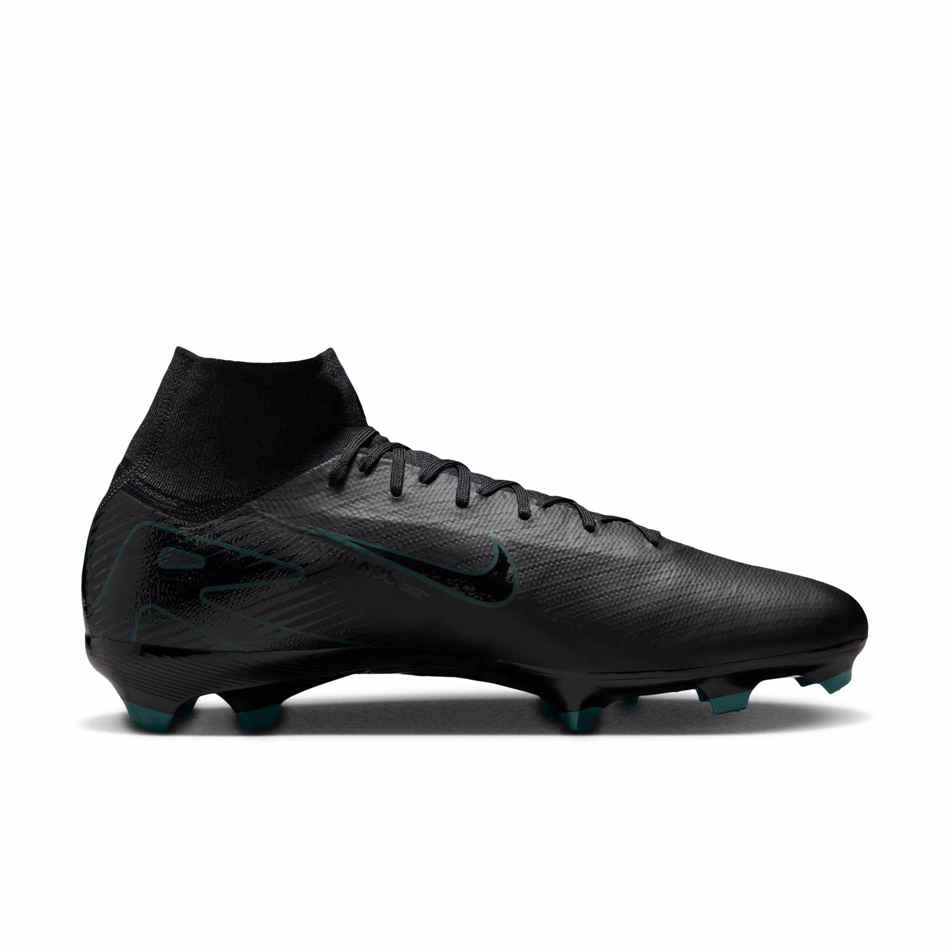 Nike Mercurial Superfly 10 Pro FG "Black/Deep Jungle/Black" Men's Soccer Cleat - BLACK/JUNGLE/BLACK