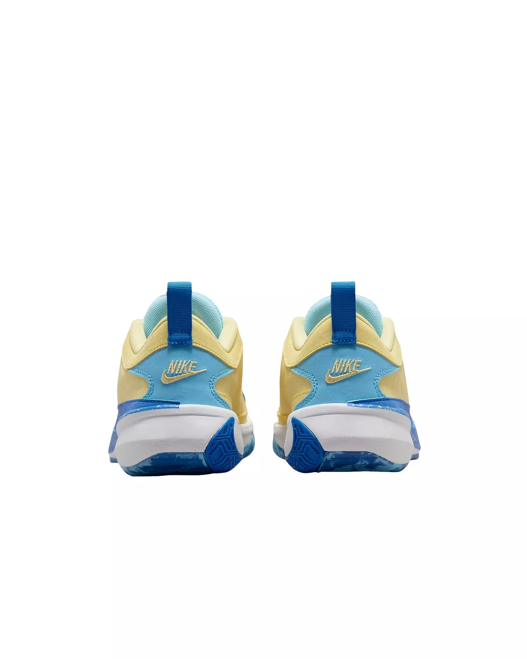 Nike Giannis Freak 5 "Photo Blue/Soft Yellow/White/Laser Orange" Grade School Boys' Basketball Shoe - BLUE/YELLOW/WHITE/LT ORANGE