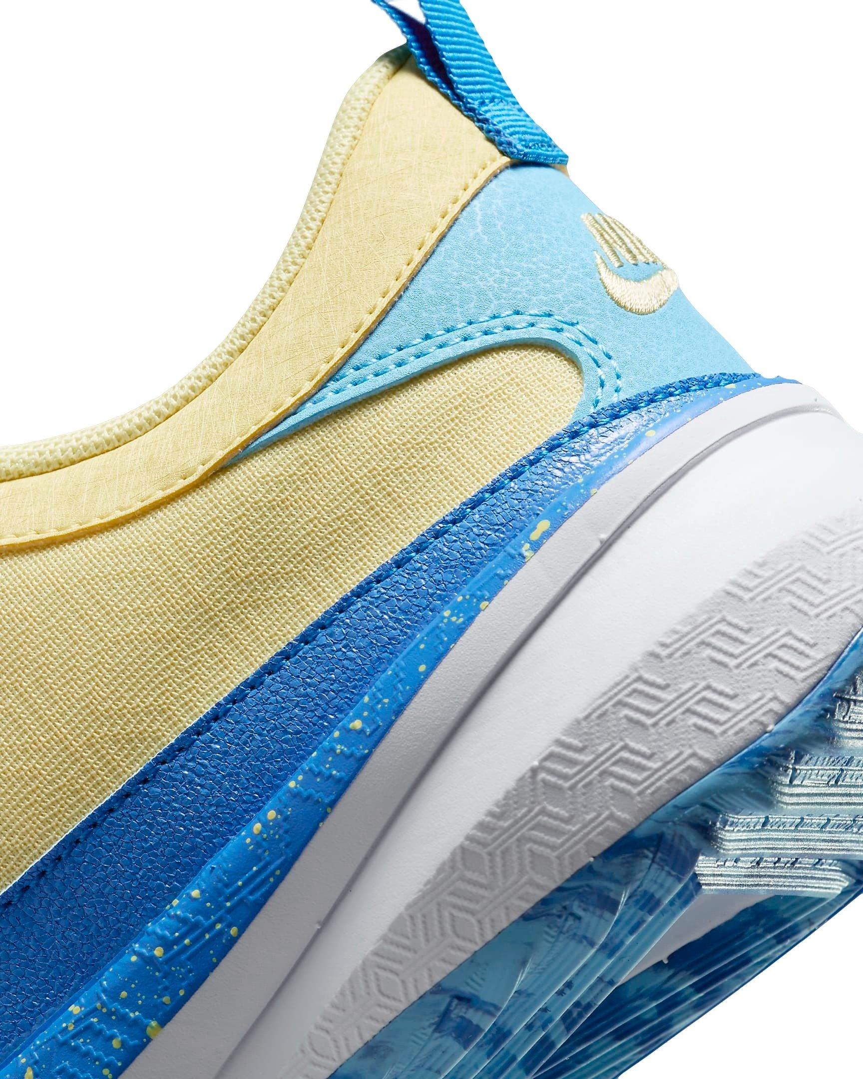 Nike Giannis Freak 5 Grade School Boys' "Photo Blue/Soft Yellow/White/Orange" Basketball Shoe