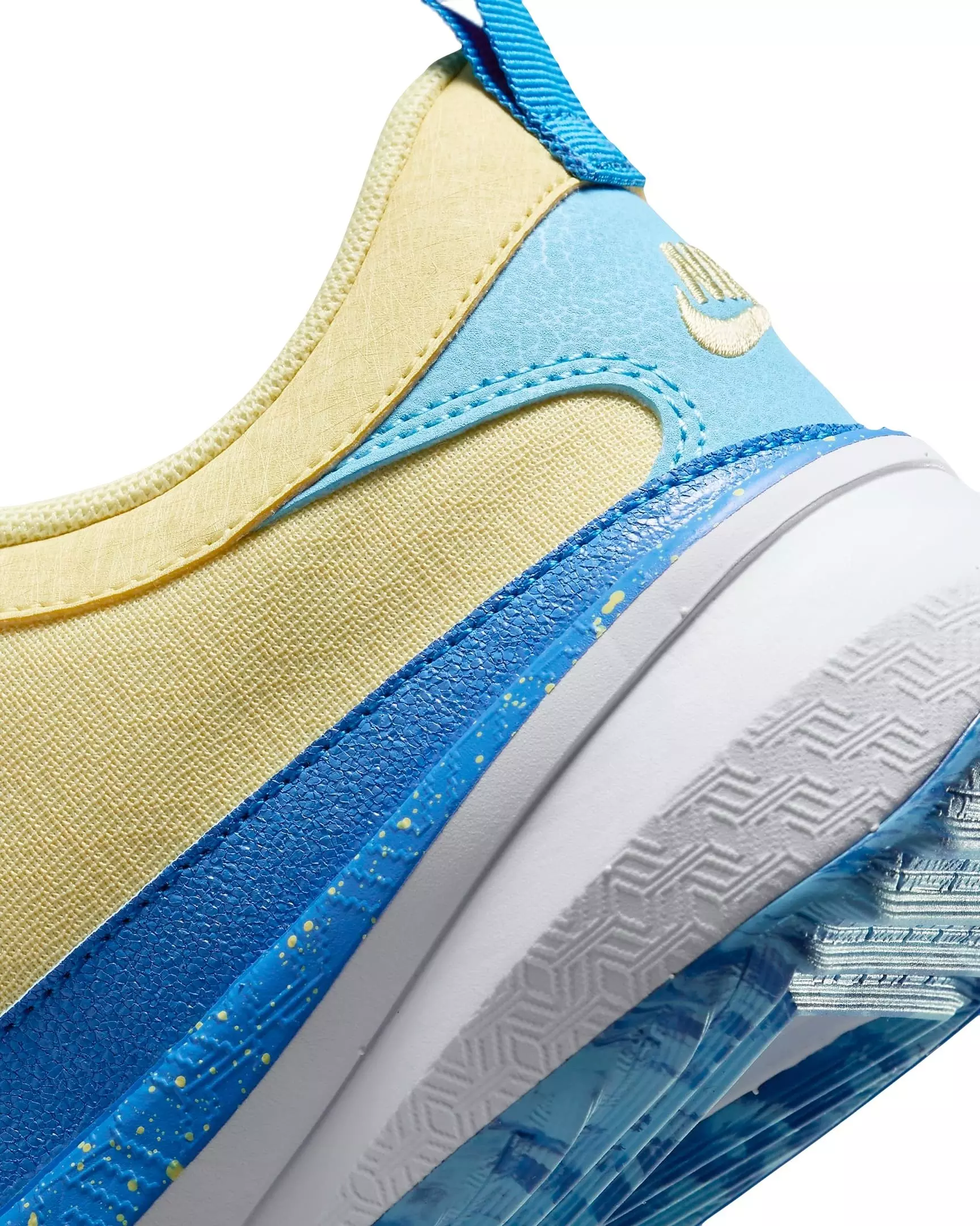 Nike Giannis Freak 5 "Photo Blue/Soft Yellow/White/Laser Orange" Grade School Boys' Basketball Shoe - BLUE/YELLOW/WHITE/LT ORANGE