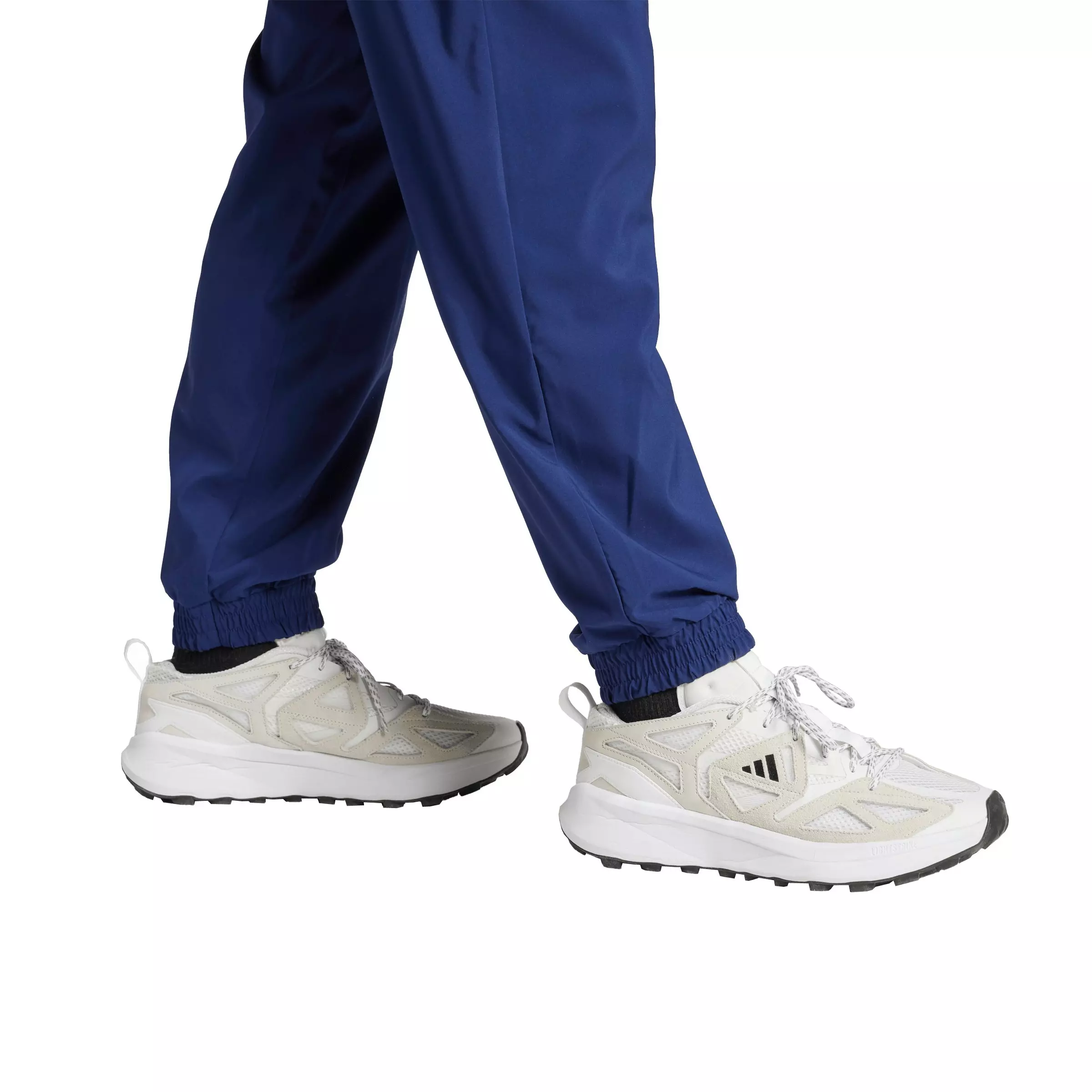 adidas Men's Essentials Small Logo Stanford Tracksuit Bottoms - Blue/White - BLUE/WHITE