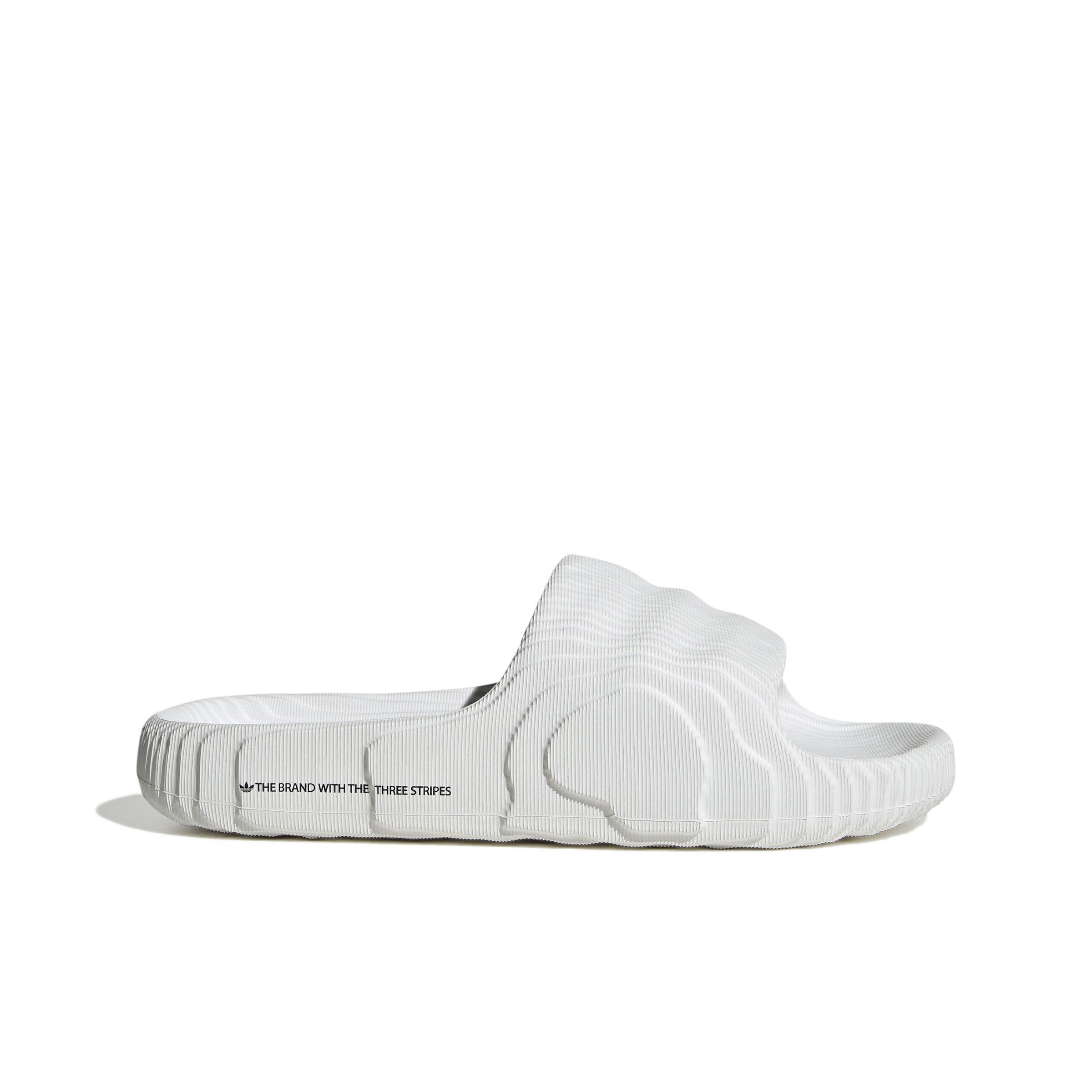 adidas Originals Adilette 22 Grade School Boys' "Crystal White/Crystal White/Core Black" Slide