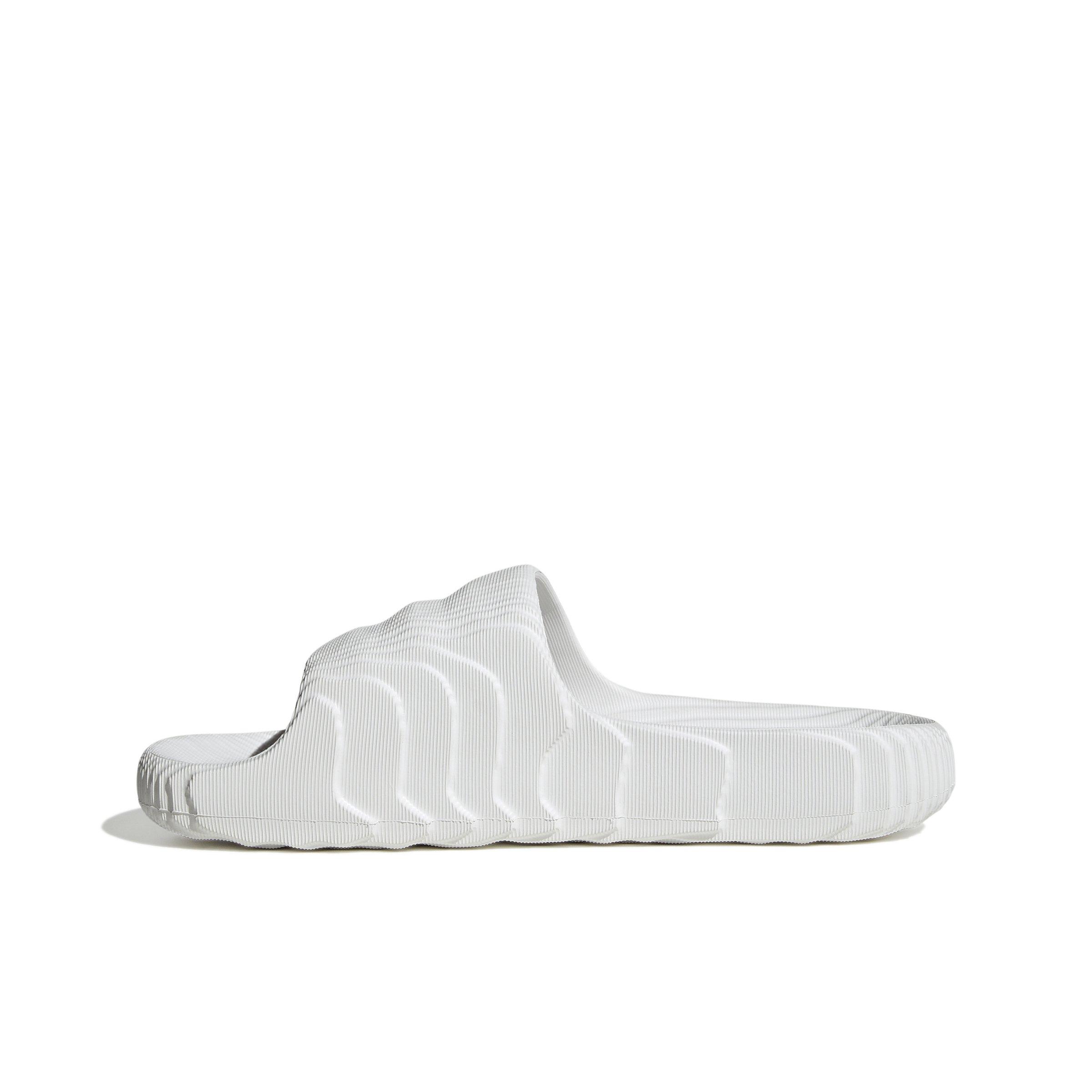 adidas Originals Adilette 22 Grade School Boys' "Crystal White/Crystal White/Core Black" Slide