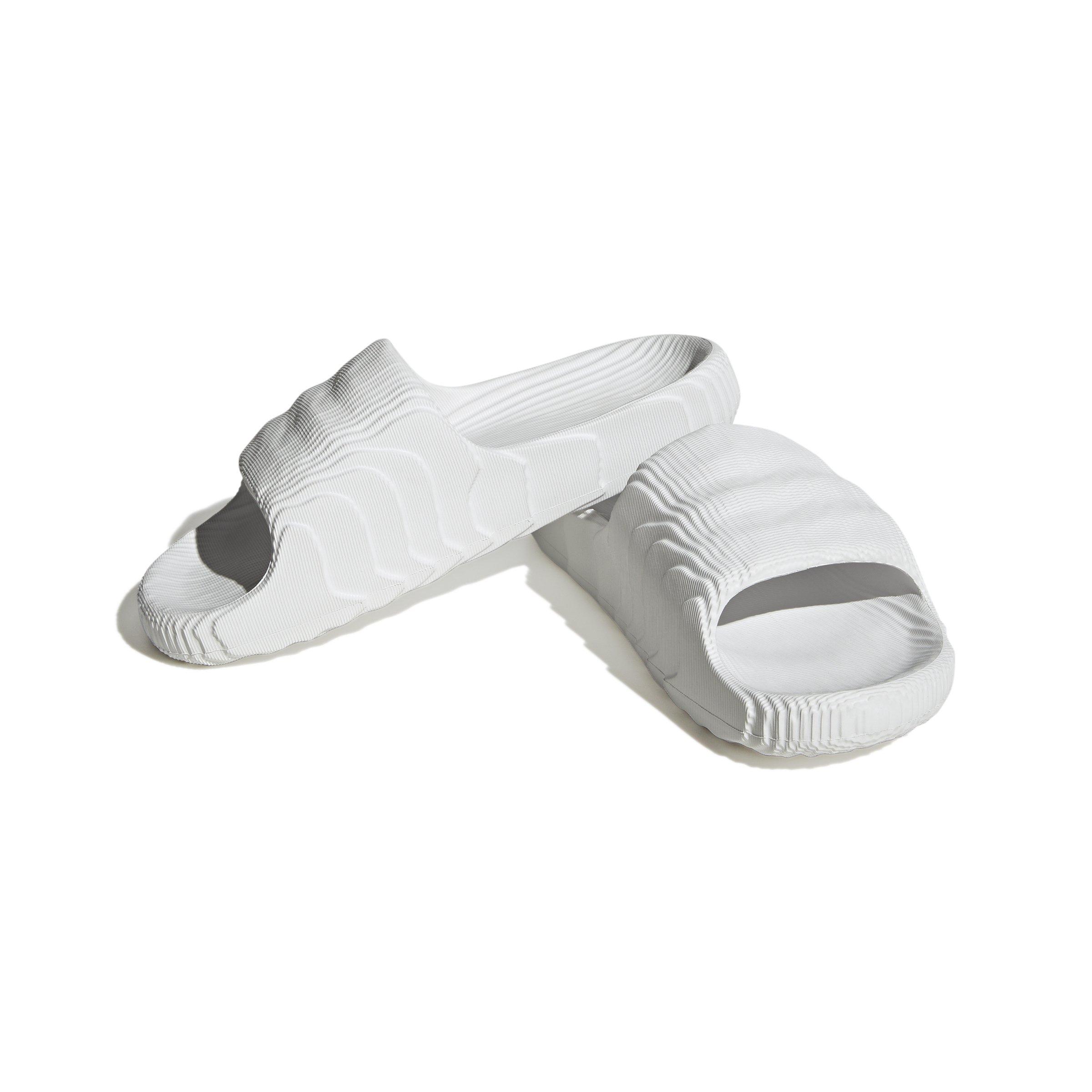 adidas Originals Adilette 22 Grade School Boys' "Crystal White/Crystal White/Core Black" Slide