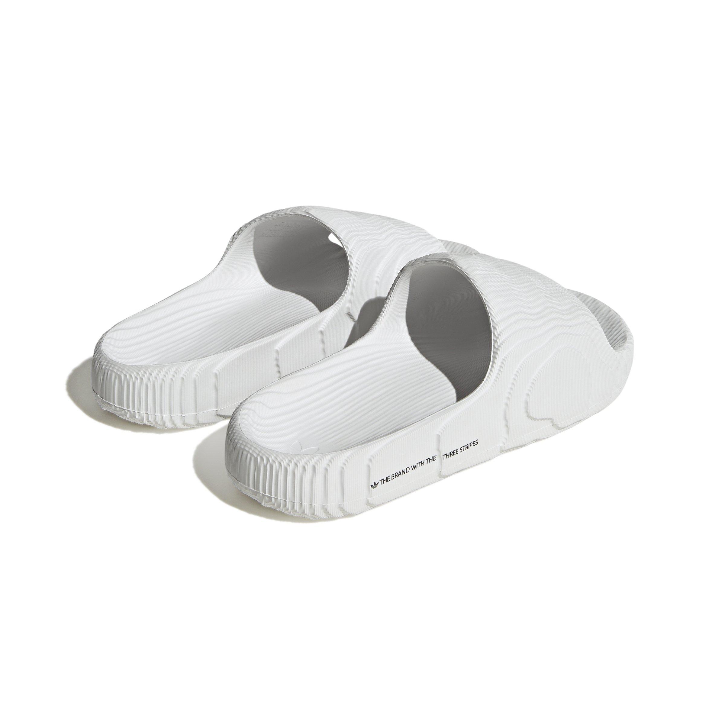 adidas Originals Adilette 22 Grade School Boys' "Crystal White/Crystal White/Core Black" Slide