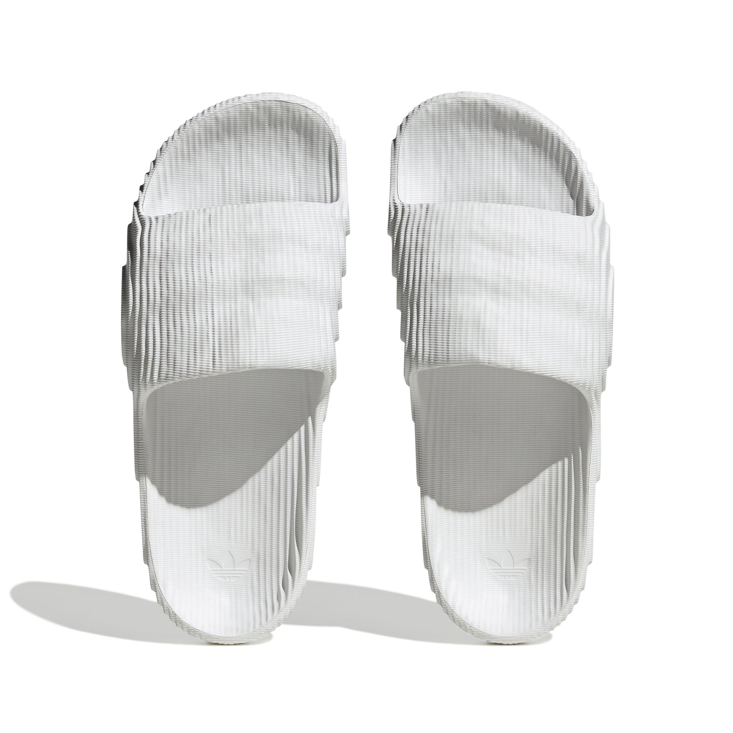 adidas Originals Adilette 22 Grade School Boys' "Crystal White/Crystal White/Core Black" Slide