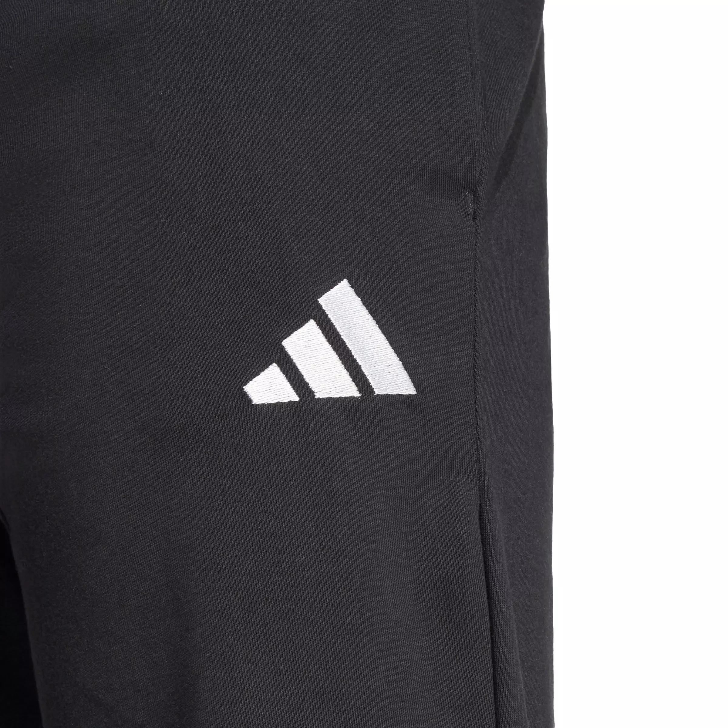 adidas Men's Essentials Small Logo Single Jersey Joggers - Black/White - BLACK/WHITE