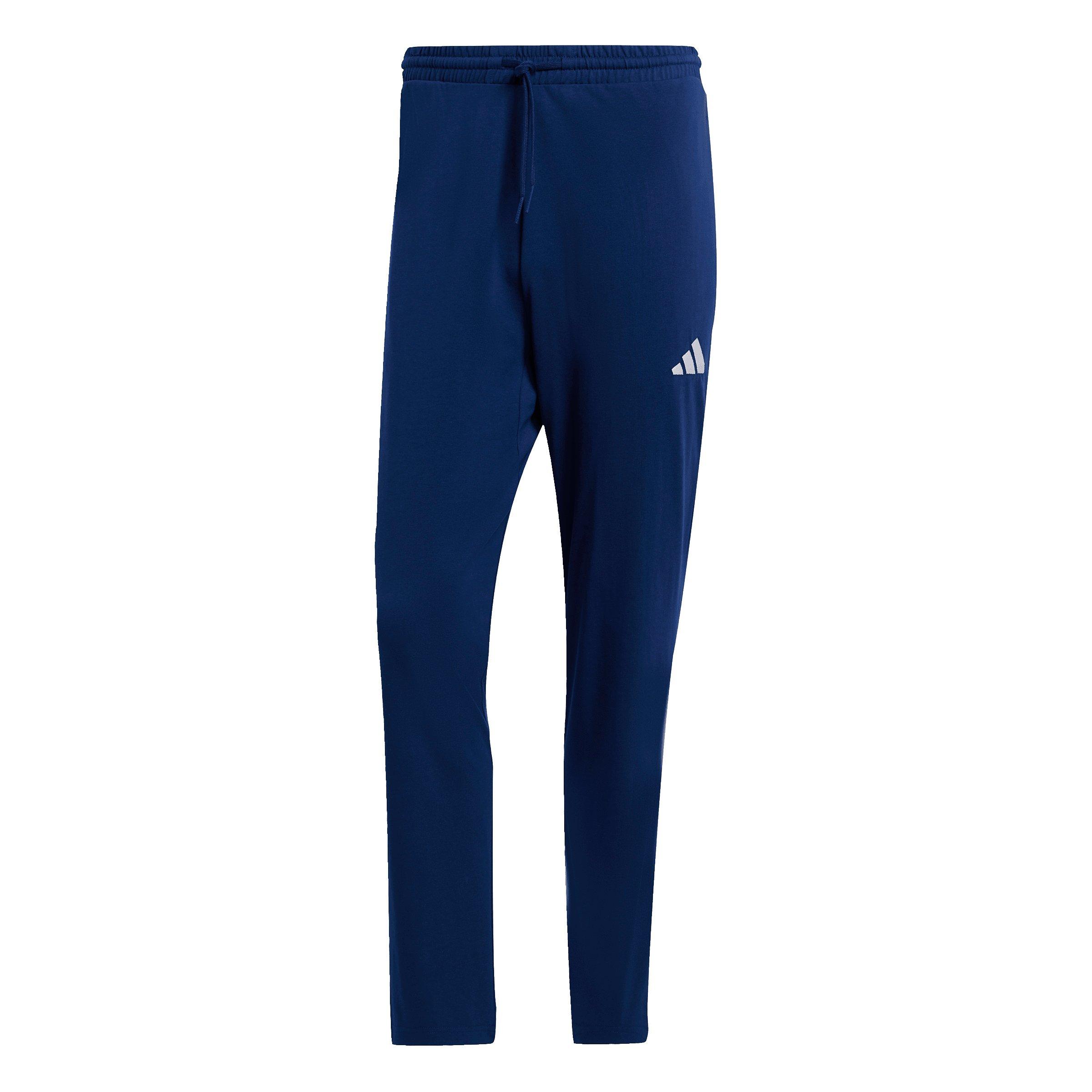 adidas Men's Essentials Small Logo Single Jersey Joggers -Blue/White - BLUE/WHITE Thumbnail View 6