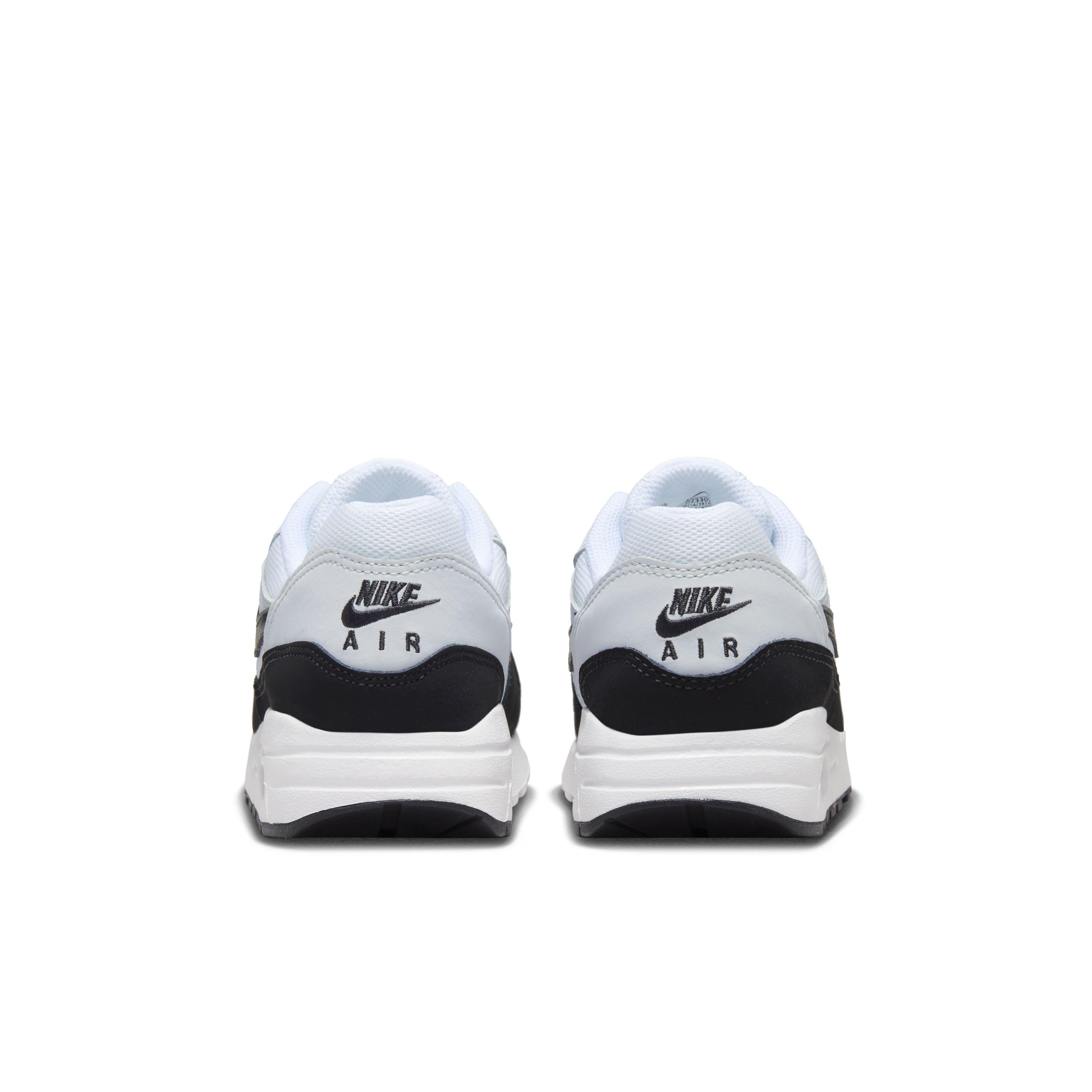 Nike Air Max 1 "White/Pure Platinum/Black" Grade School Boys' Shoe - WHITE/PLATINUM/BLACK Thumbnail View 5