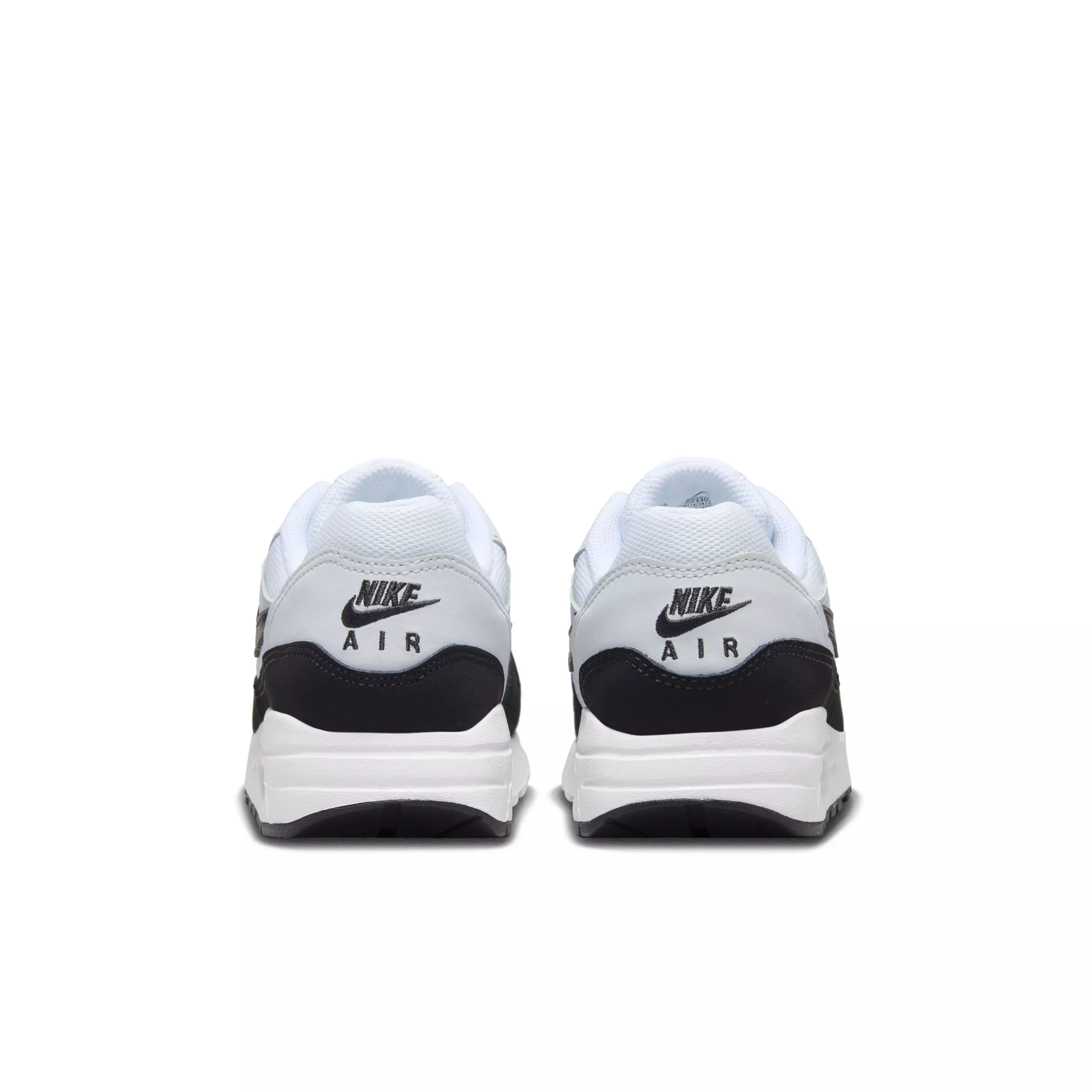 Nike Air Max 1 "White/Pure Platinum/Black" Grade School Boys' Shoe - WHITE/PLATINUM/BLACK