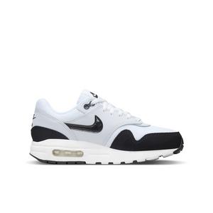 Nike Air Max 1 "White/Pure Platinum/Black" Grade School Boys' Shoe