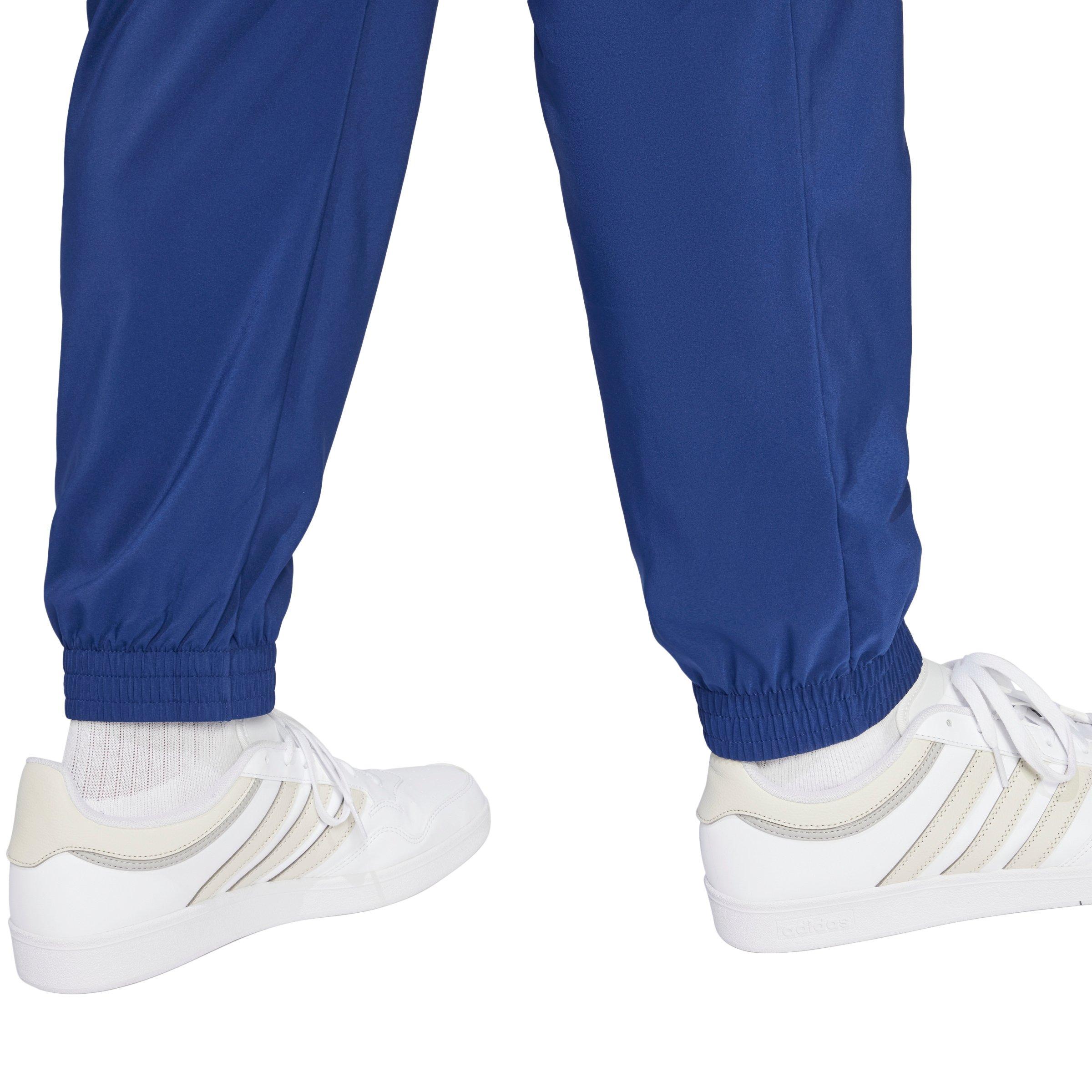 adidas Men's Essentials Small Logo Cargo Pants - Blue/White - BLUE/WHITE Thumbnail View 4