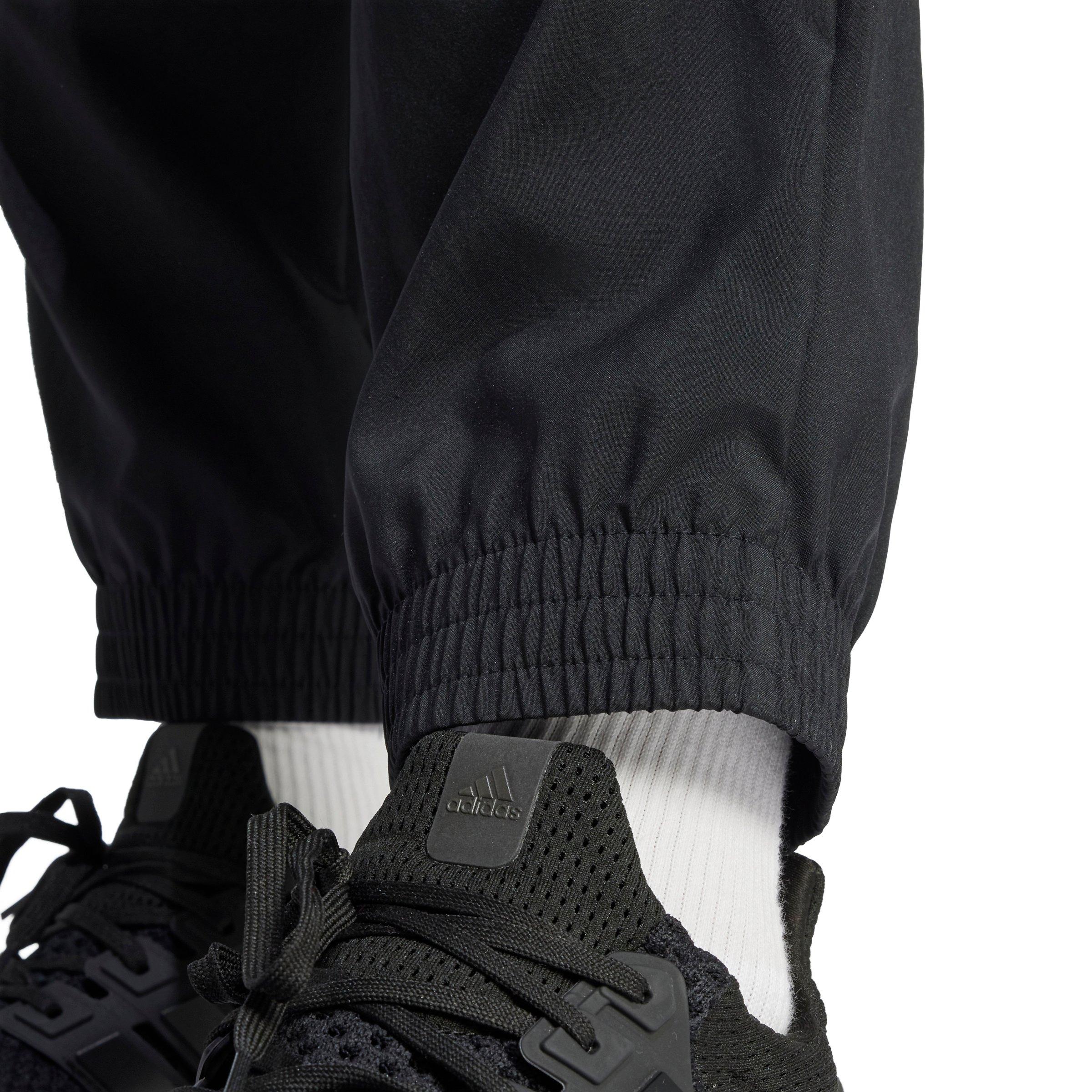 adidas Men's Essentials Small Logo Cargo Pants -Black/White - BLACK/WHITE Thumbnail View 4