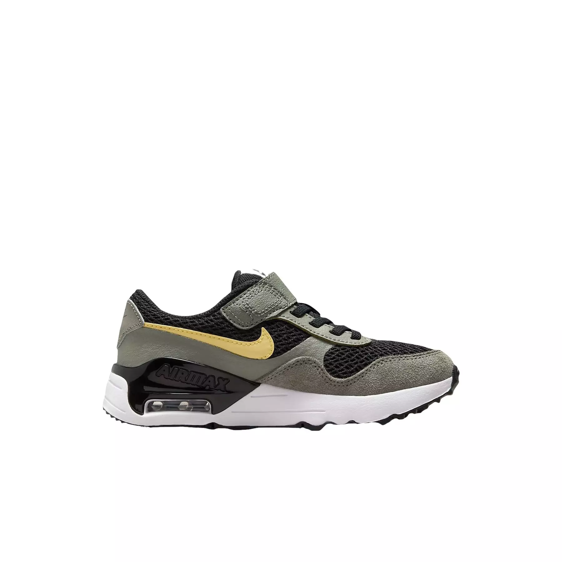 Nike Air Max SYSTM "Black/Dark Stucco/Black/Saturn Gold" Preschool Boys' Shoe - BLACK/DK STUCCO/BLACK/GOLD