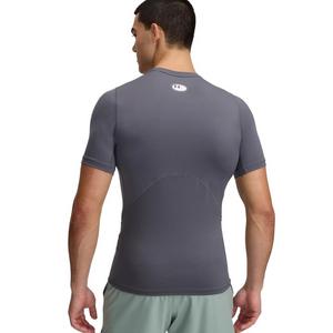 Under Armour Men's HeatGear Compression Short Sleeve Shirt -Grey